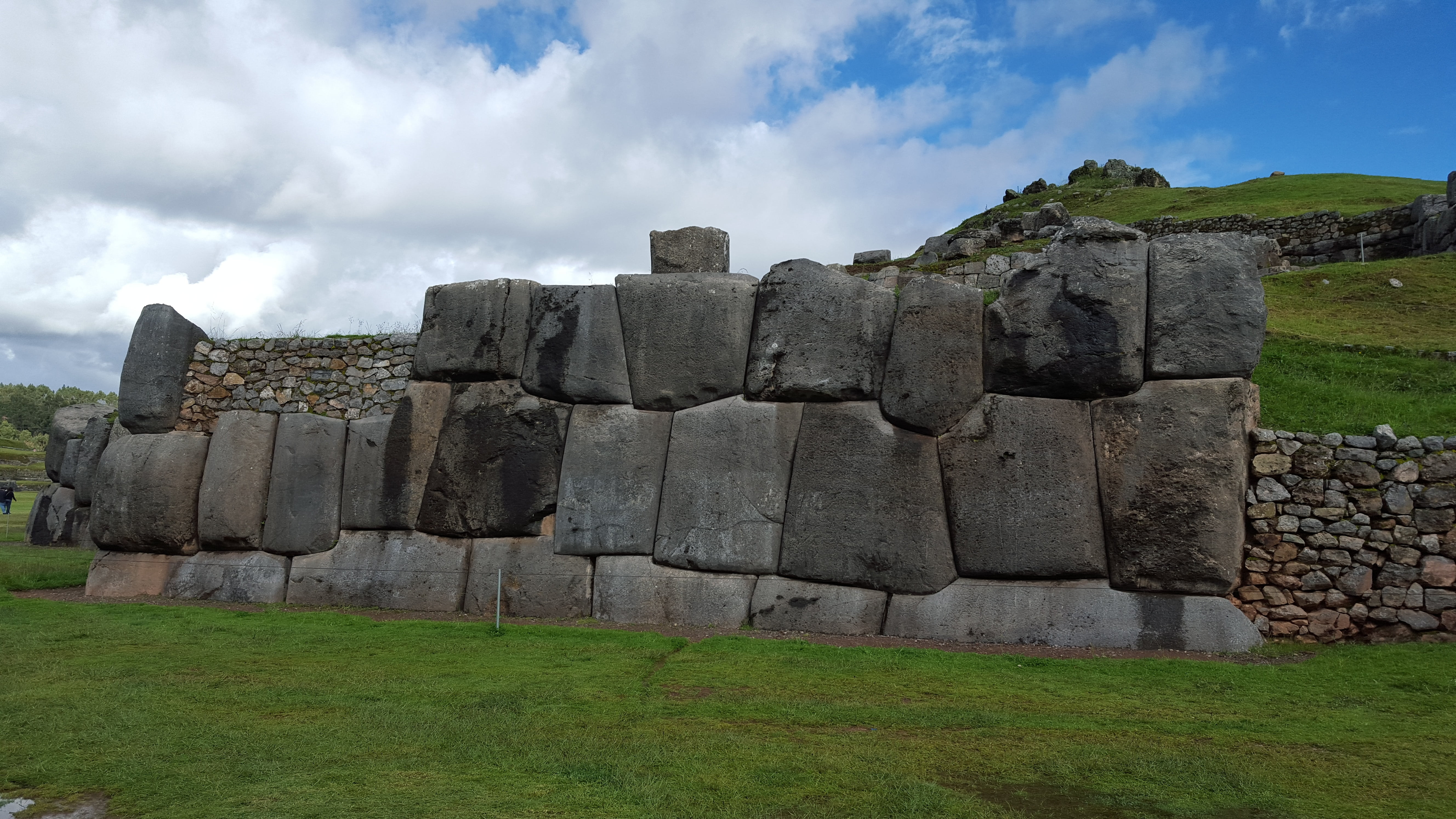 travel destinations, no people, sky, history, built structure, old ruin, cuzco, ancient civilization, peru, plant, stone wall, architecture, grass, solid, HD Wallpaper