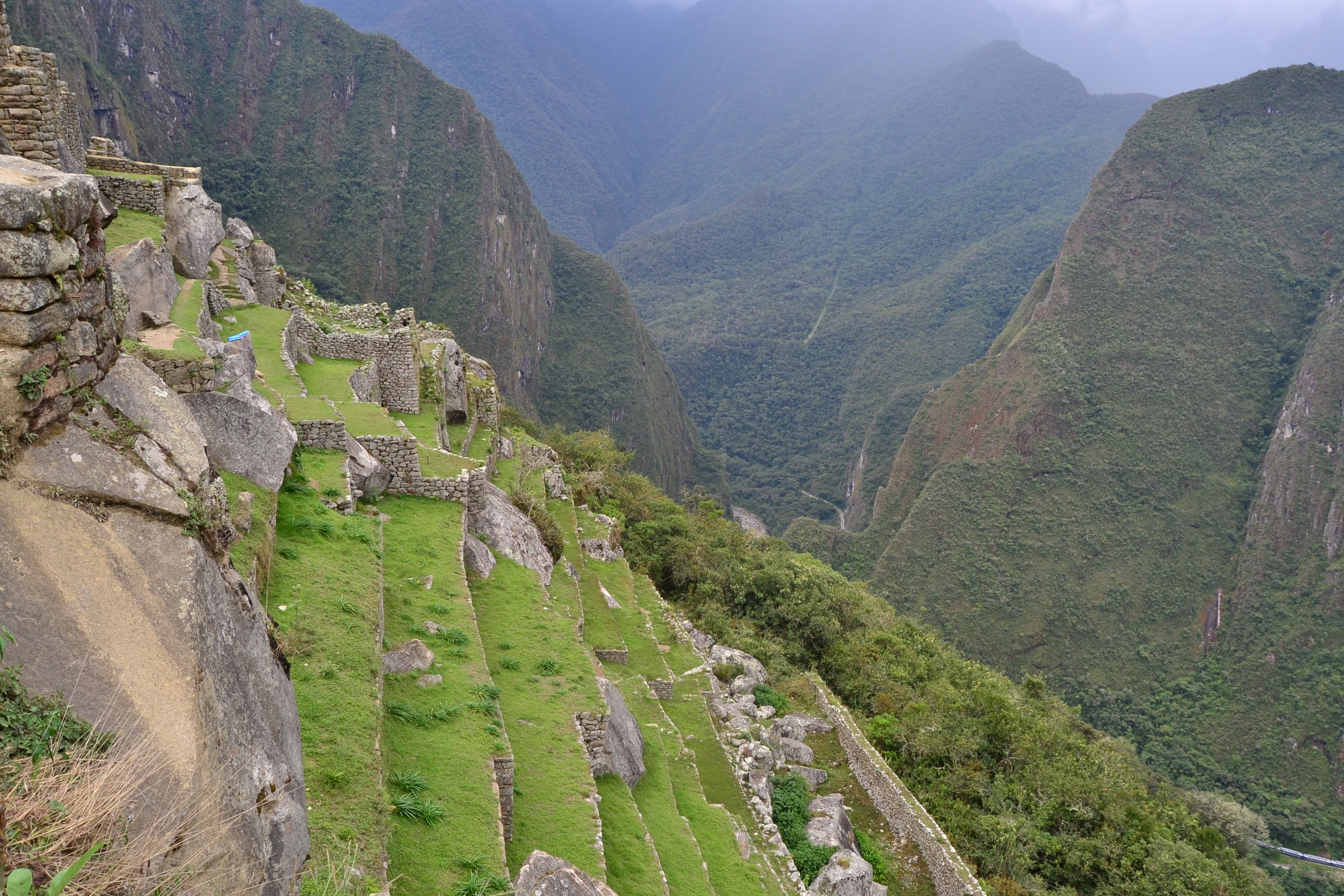 ancient, the past, environment, high angle view, vegetation, 2K, mountain range, travel, cuzco, outdoors, nature, landscape, path, plant, green, no people, HD Wallpaper