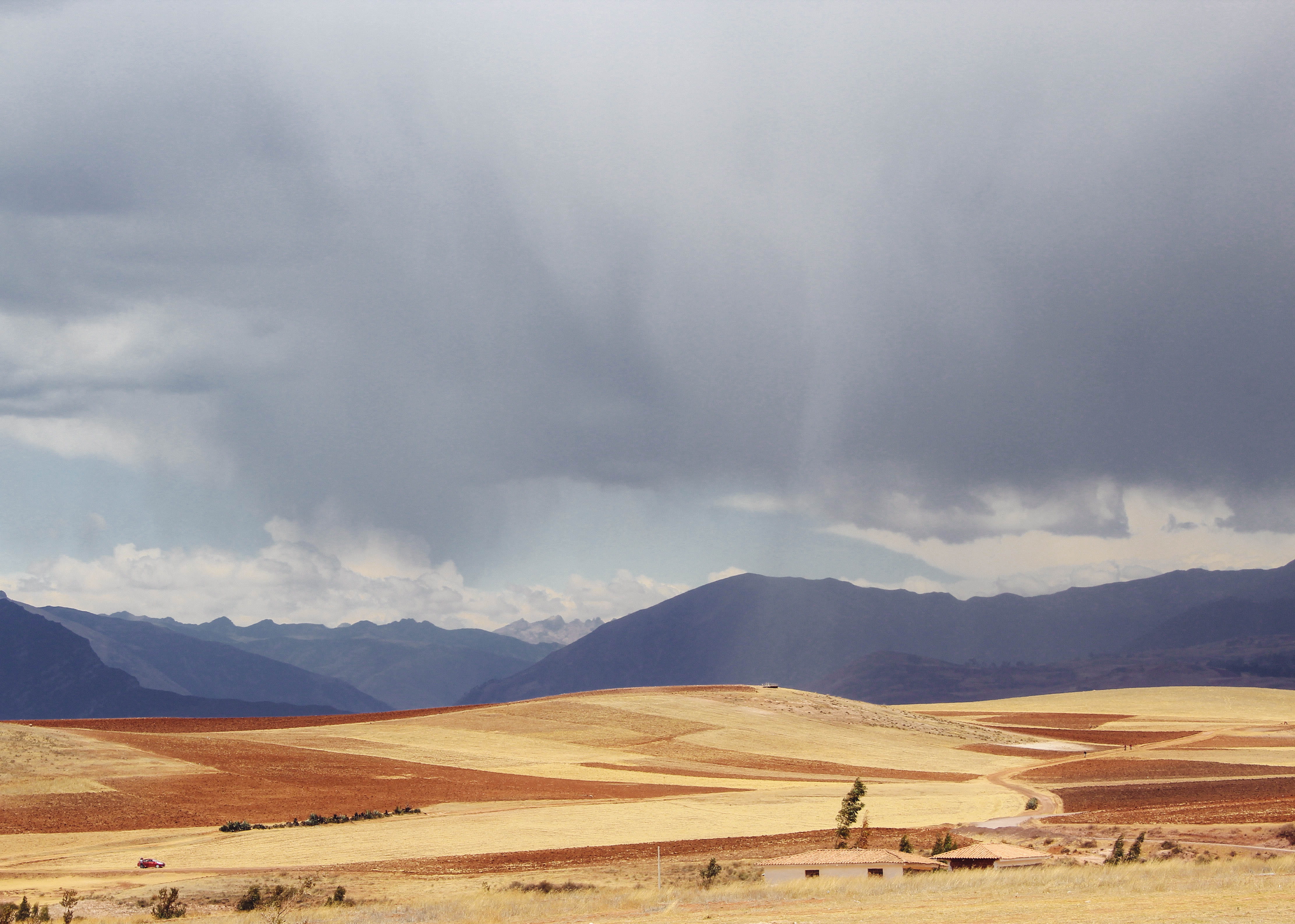scenics - nature, mountain, travel destinations, agriculture, plantation, field, altiplano, cuzco, tranquil scene, cloud, climate, outdoors, tranquility, HD Wallpaper