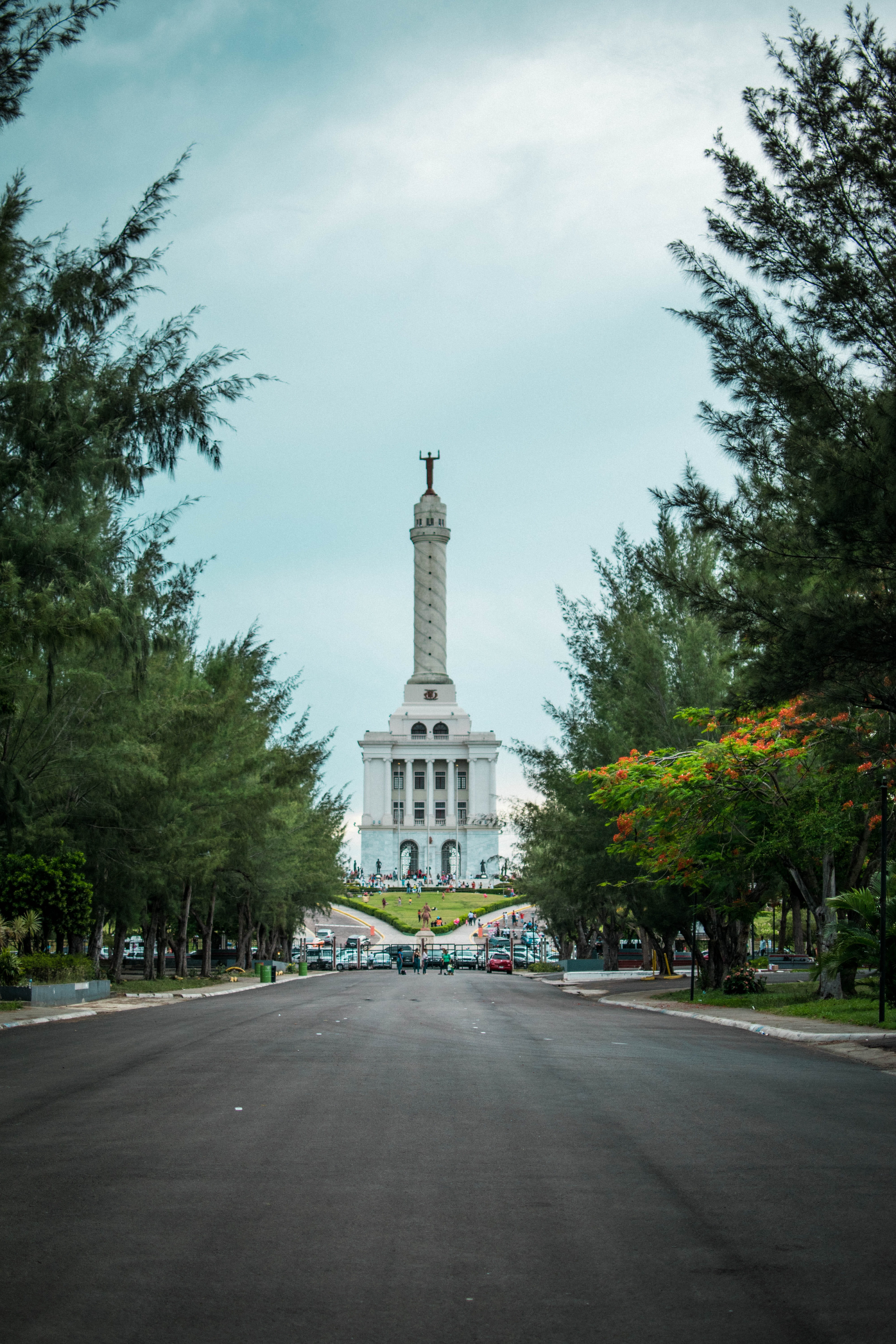 history, architecture, transportation, travel, direction, outdoors, plant, dominican, city, 5K, road, tree, nature, construction, cloud - sky, no people, Phone HD Wallpaper
