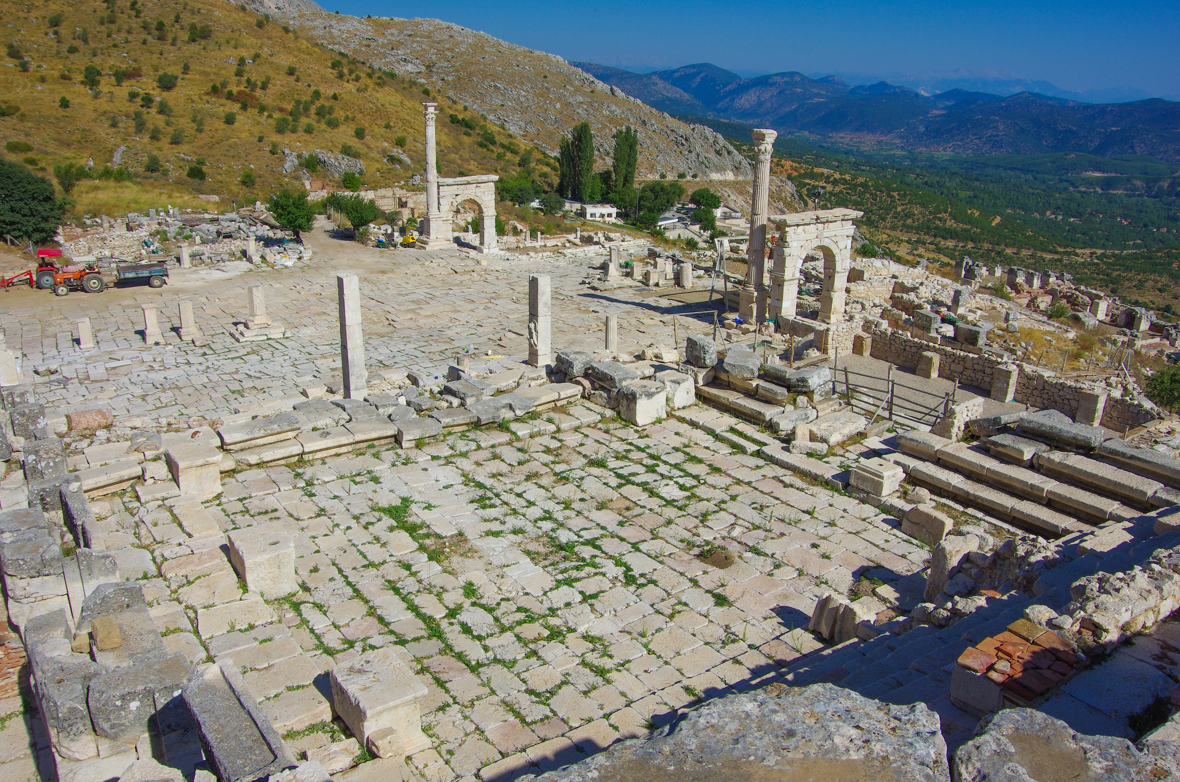 the ancient city of sagalassos, nature, on, burdur, ancient-kent, 4K, day, old, ruined, building, history, city, no people, the past, stone, ancient civilization, HD Wallpaper