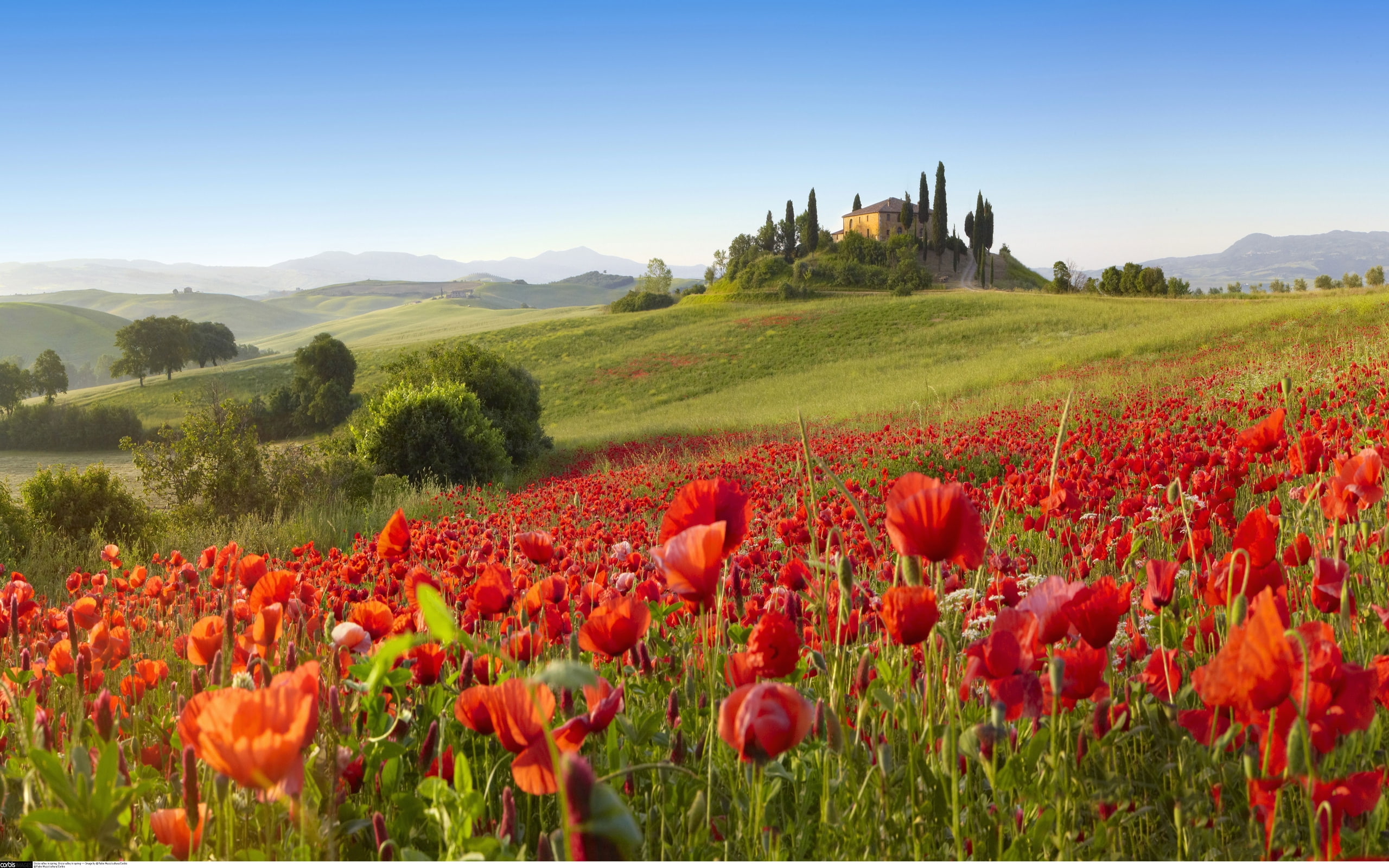 spring, 2K, image, muzzi, corbis, fabio, orcia, valley, cultura, HD Wallpaper