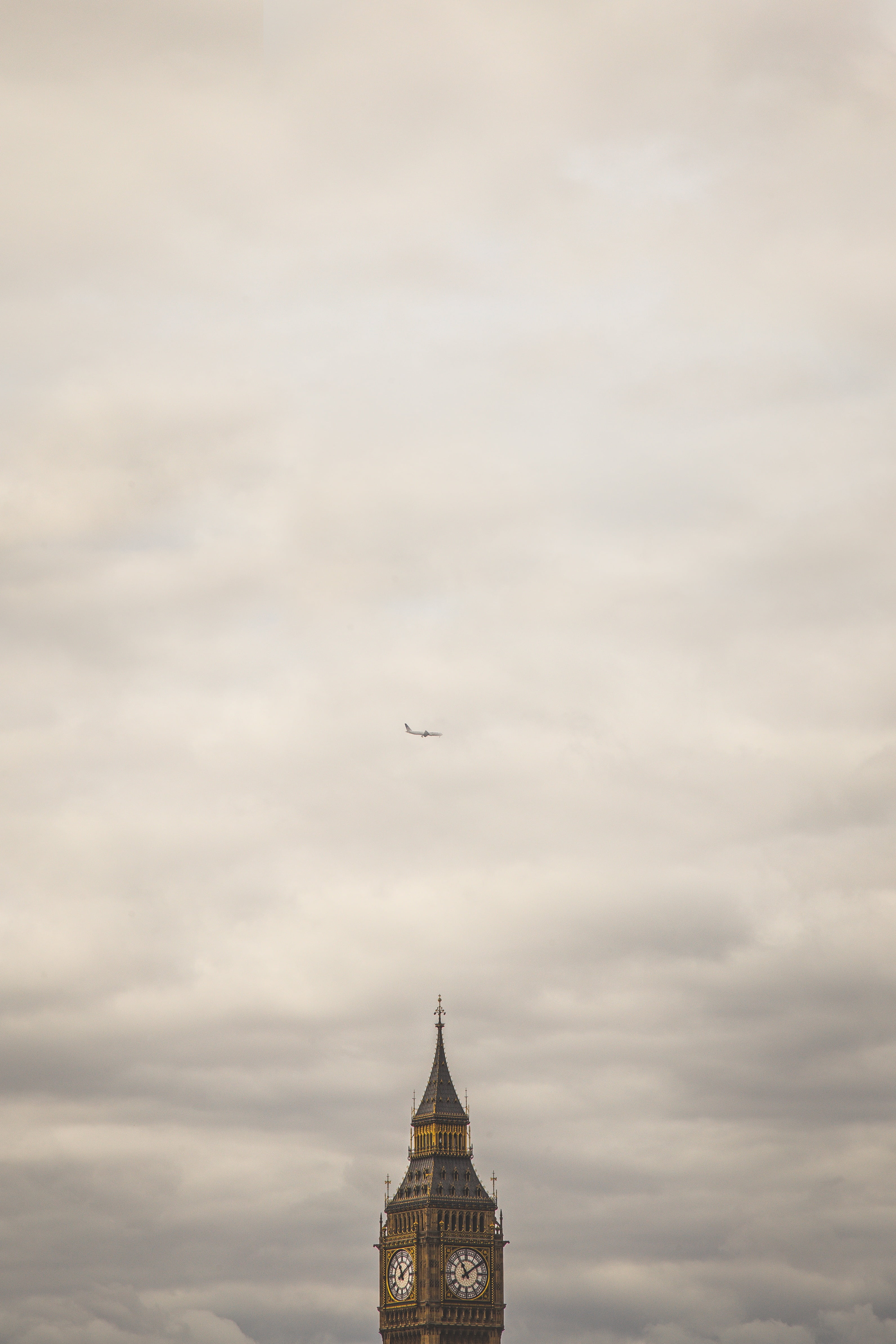 daytime, outdoors, built structure, no people, vertebrate, cloudy, building exterior, big ben, spire, clouds, nature, sky, animal, high section, travel destinations, Phone HD Wallpaper