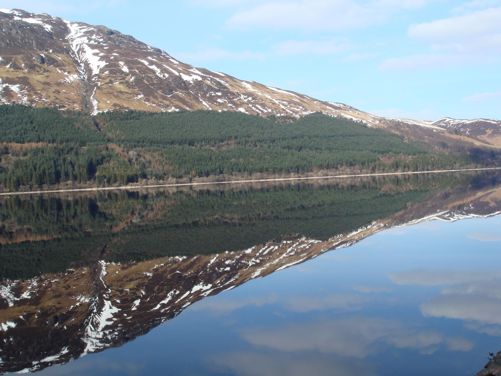 panoramic, lochaber, 1080P, scotland, loch lochy, alps, peaceful, lake, loch, great glen, lochy, photo, reflections, 3d and abstract, HD Wallpaper