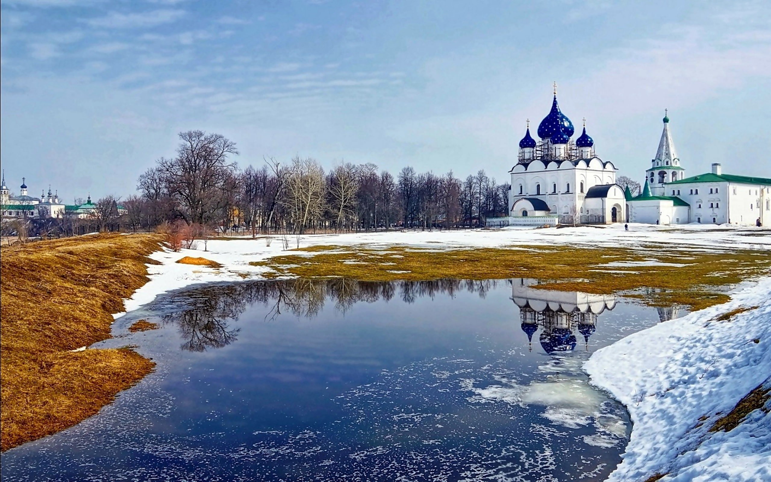 churches, russia, suzdal, town, orthodox, 2K, HD Wallpaper