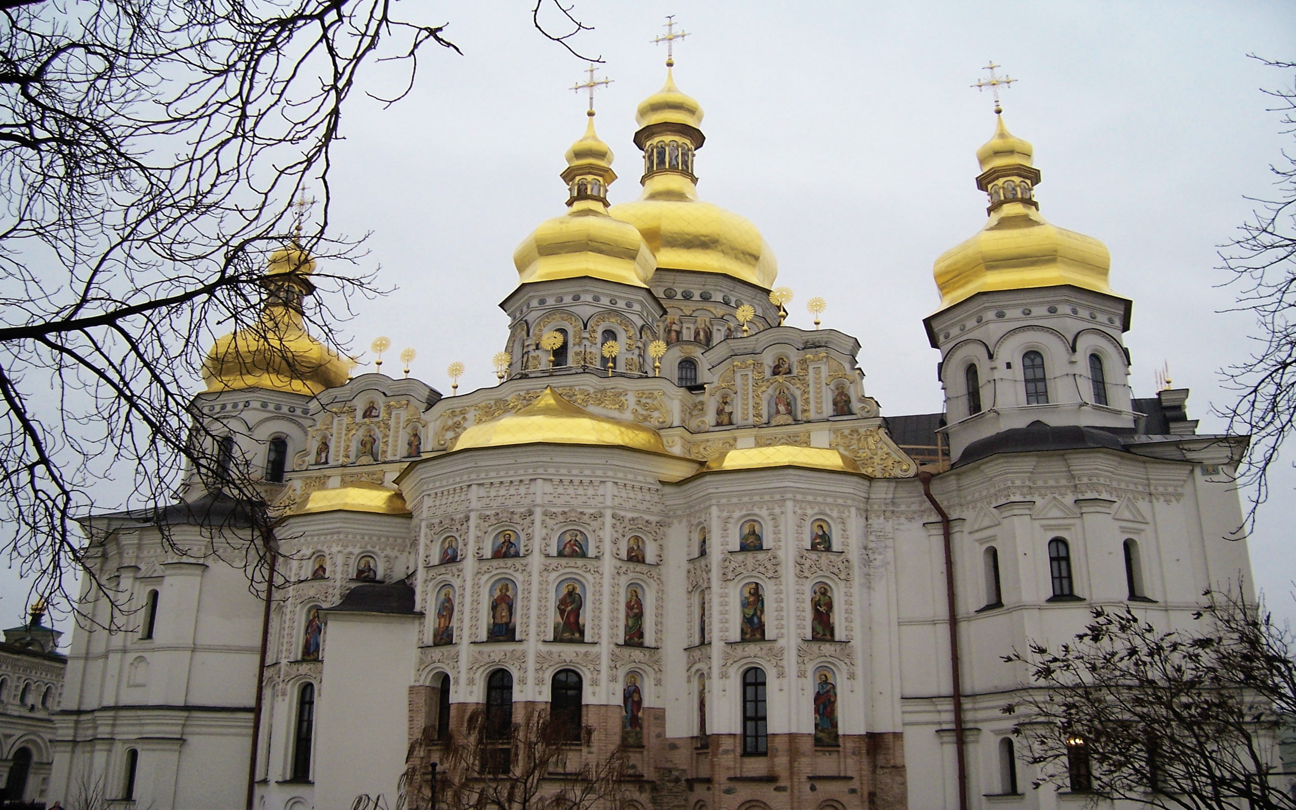 holy, cathedral, assumption, kyiv, 2K, lavra, pechersk, dormition, HD Wallpaper