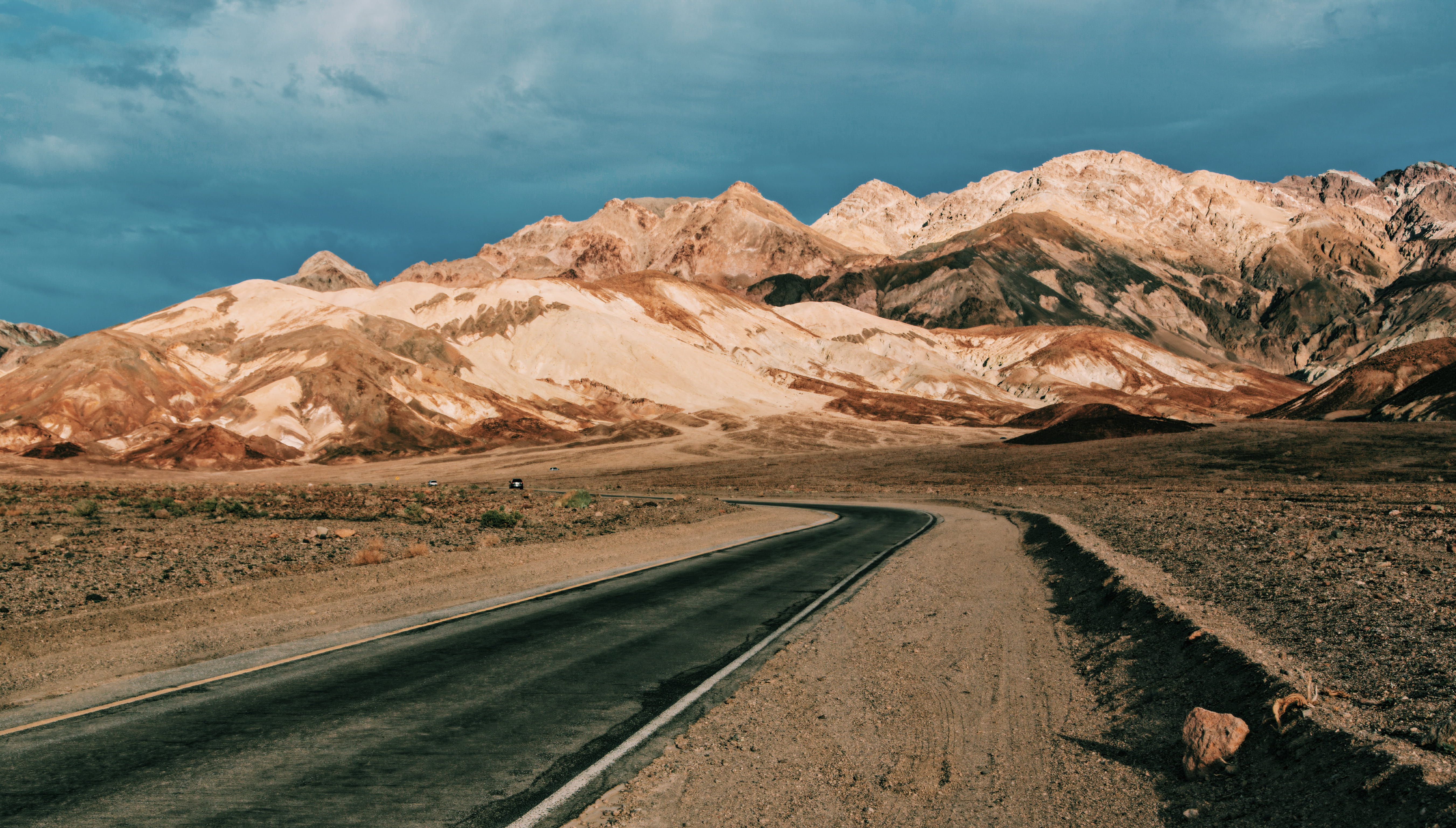 tranquility, summer, cloud, travel, death valley, outdoors, rock - object, scenics - nature, road, road trip, transportation, the way forward, rock, landscape, HD Wallpaper