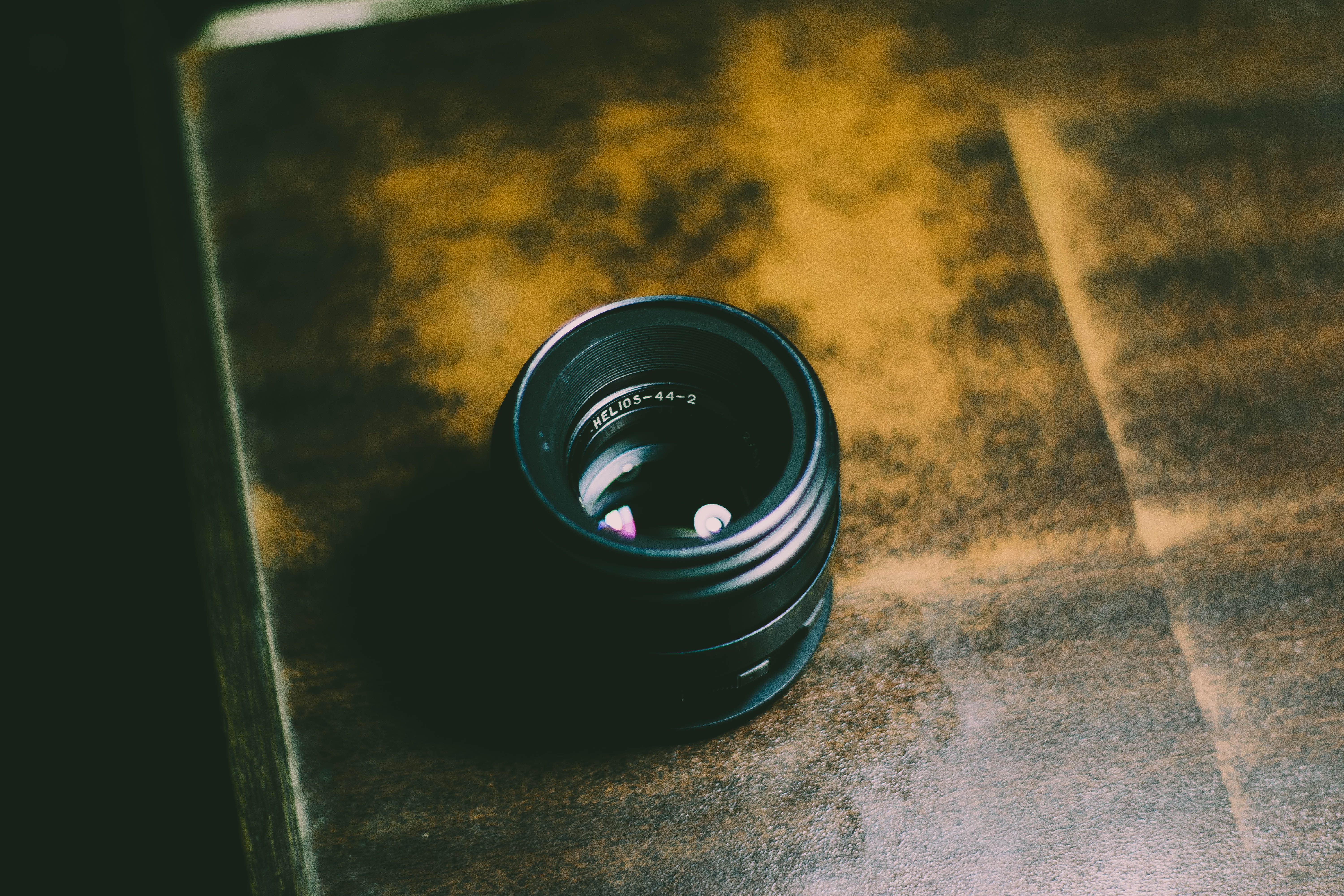 digital camera, no people, camera - photographic equipment, table, 5K, still life, reflection, glass - material, camera, container, geometric shape, vintage, HD Wallpaper