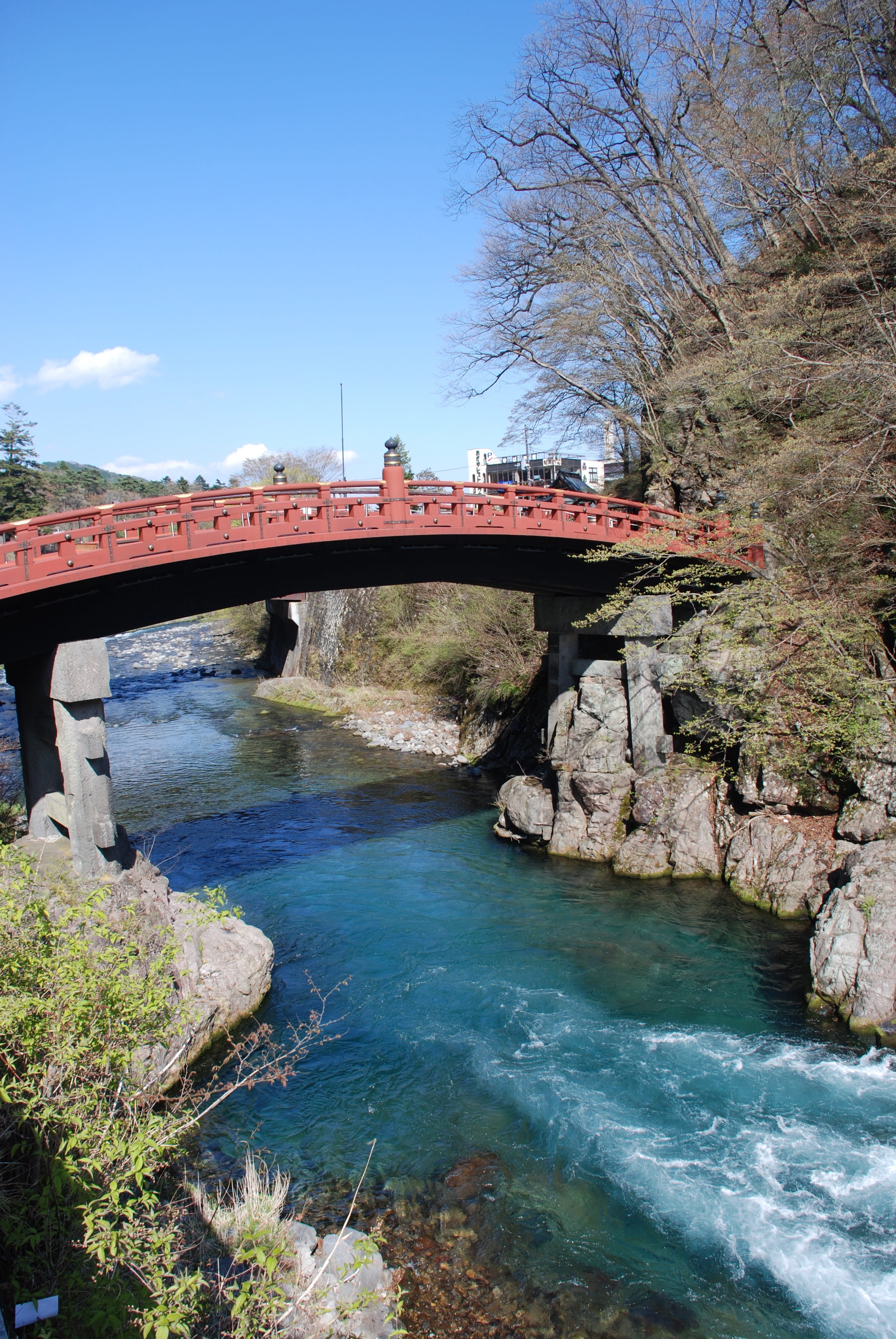 flowing, 4K, day, arch, arch bridge, transportation, connection, waterfront, sky, nikko, no people, bridge - man made structure, river, water, bridge, Phone HD Wallpaper