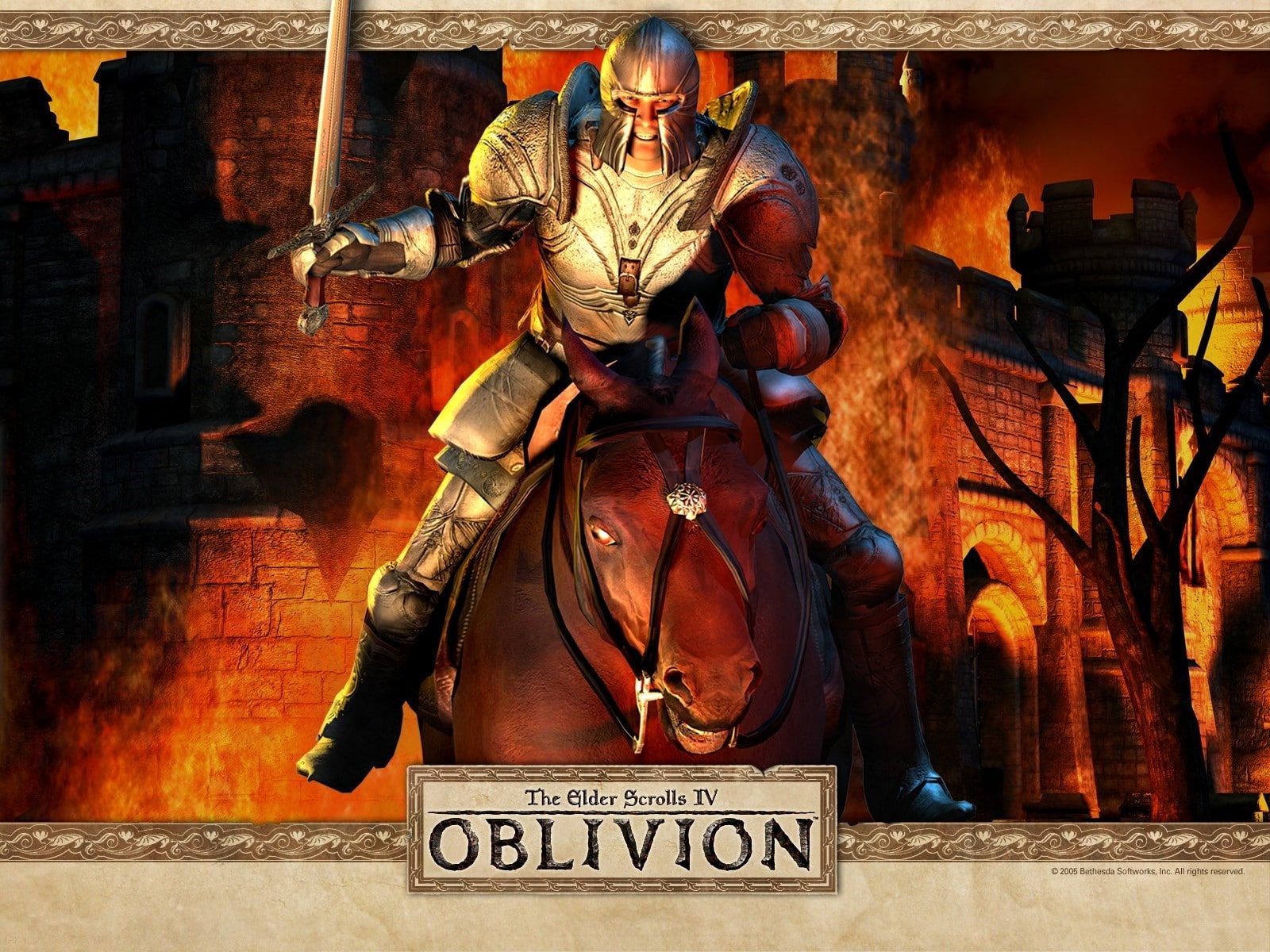 built structure, communication, representation, clothing, outdoors, front view, men, 720P, male likeness, video games the elder scrolls iv oblivion the elder scrolls, HD Wallpaper