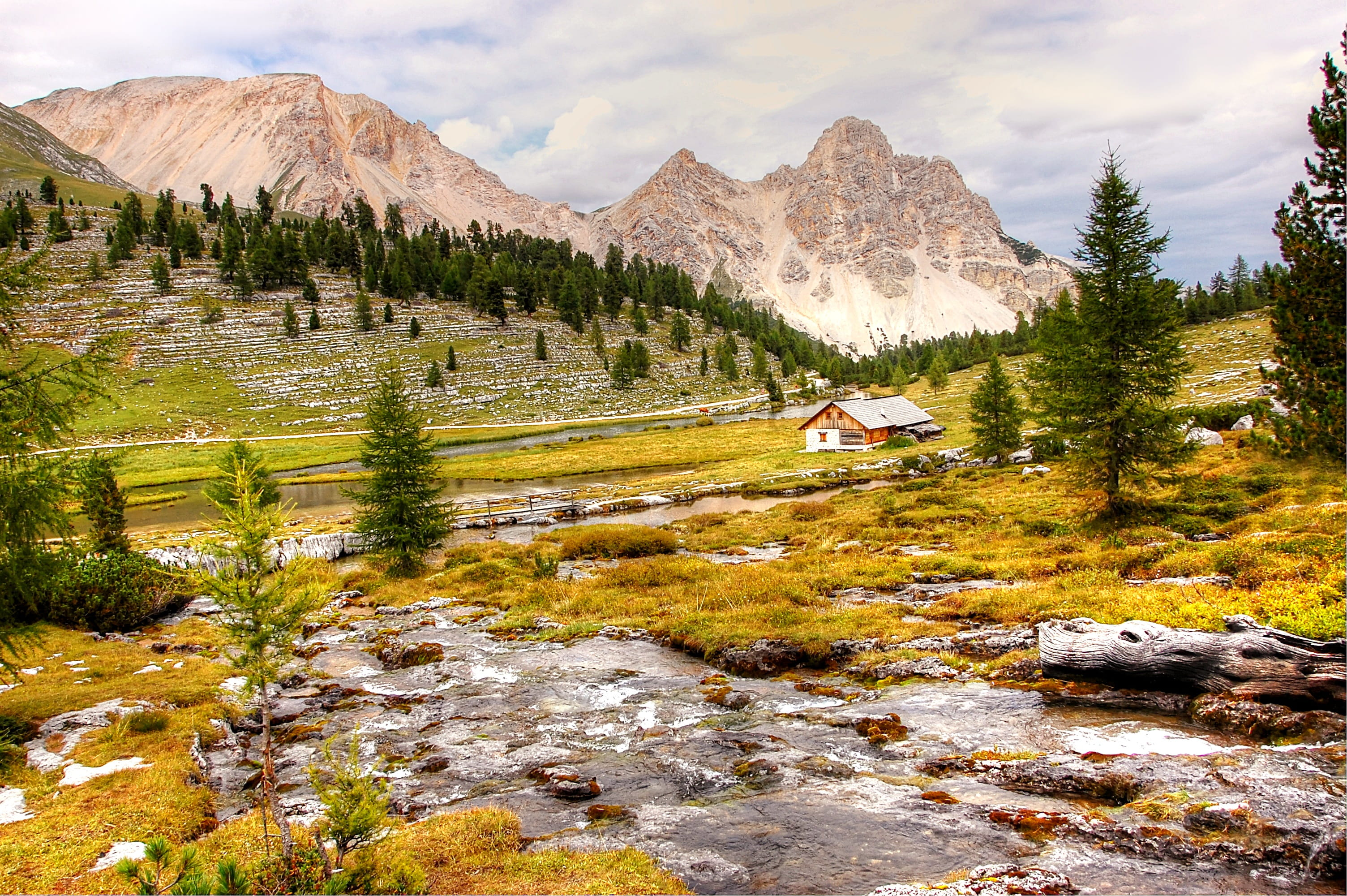 tranquility, rock, leisure activity, hiking, sky, water, outdoors, sunny, south tyrol, unesco world heritage, landscape, environment, summer, boulders, HD Wallpaper