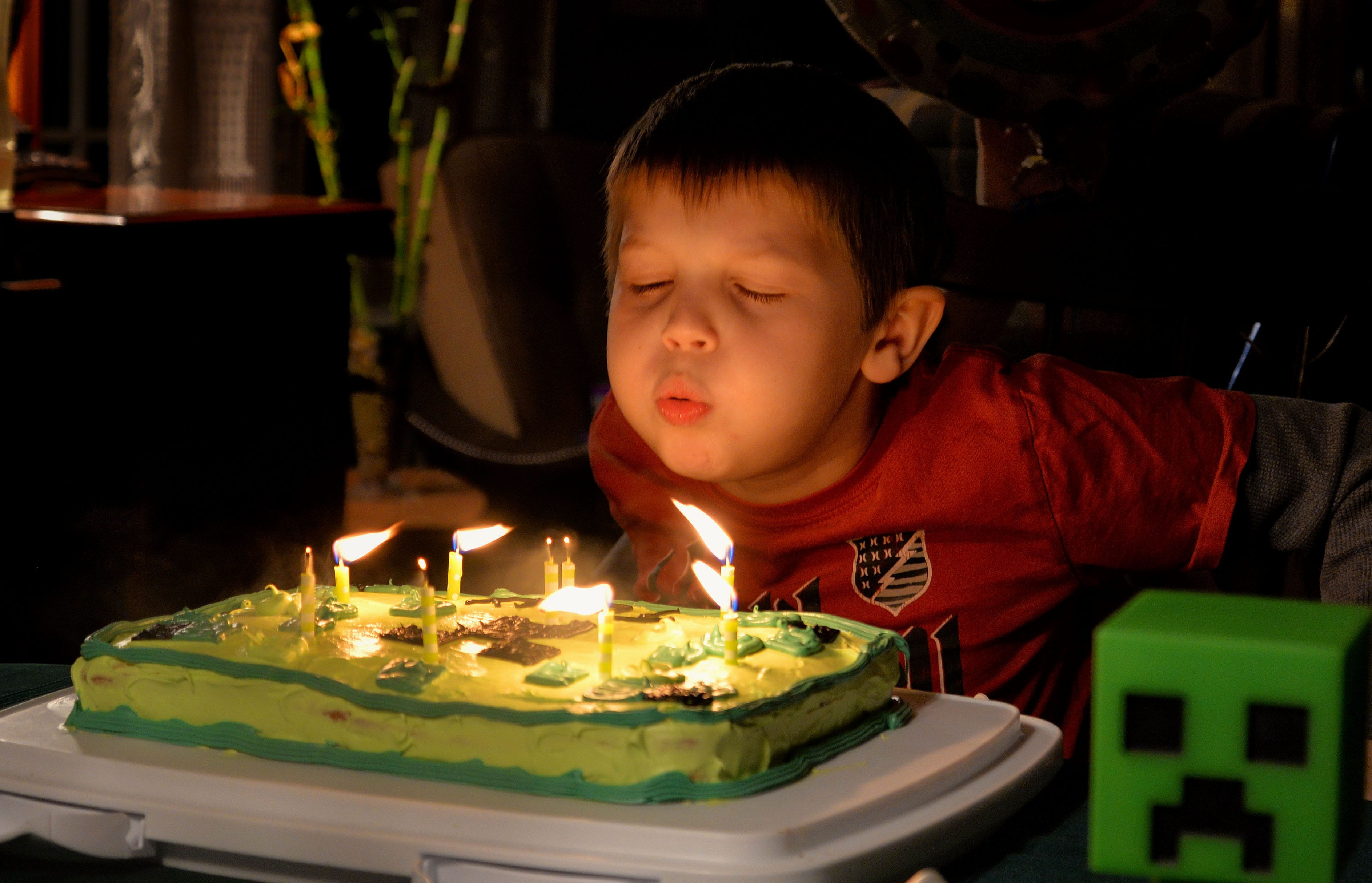 child, boys, wearing, burning, shirt, candles, one person, gifts, celebration, cake, sweet food, festival, headshot, crew neck, birthday, blowing, religion, HD Wallpaper