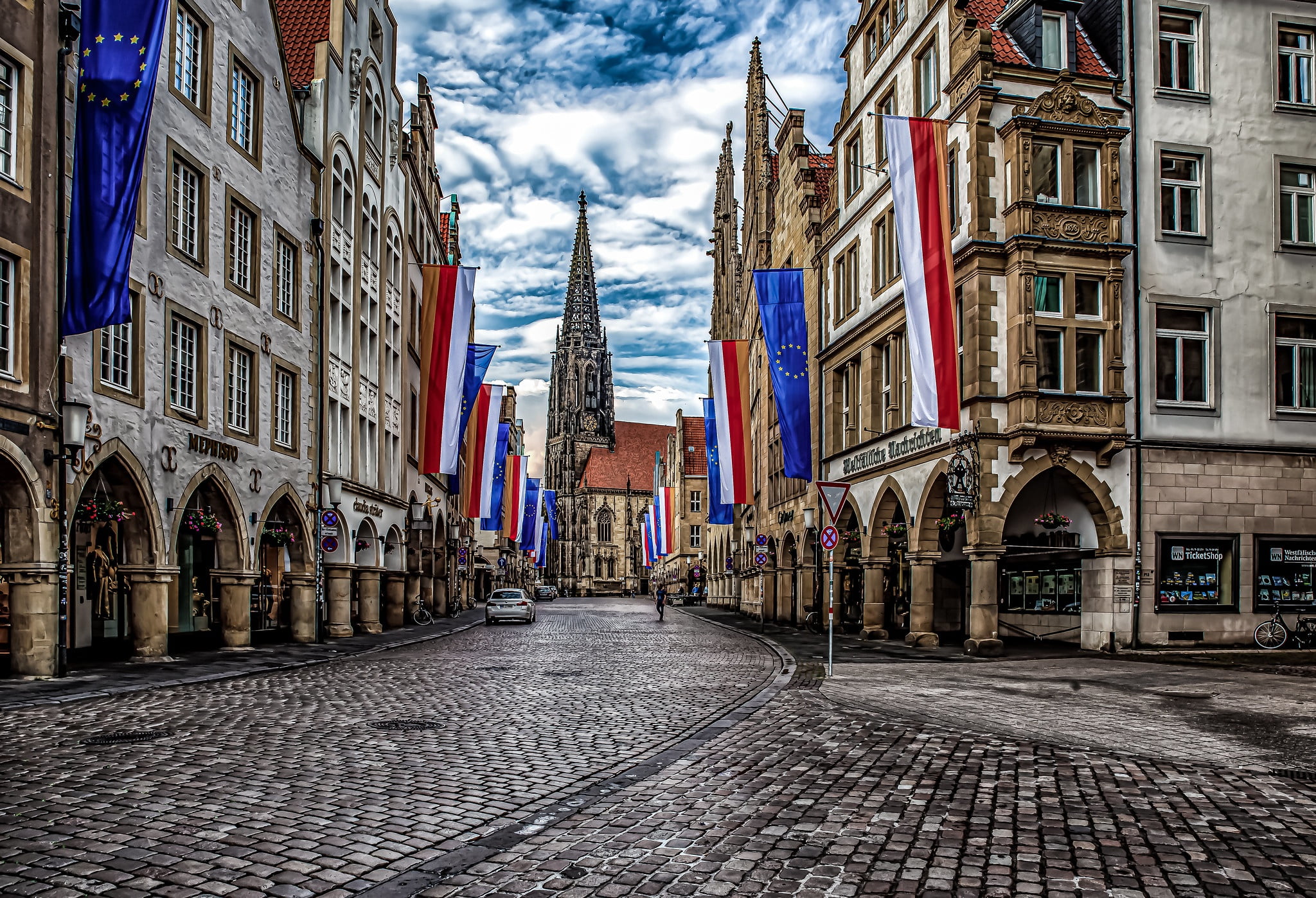 1080P, Münster, District- City Münster, Northrhine-Westphalia, HD Wallpaper