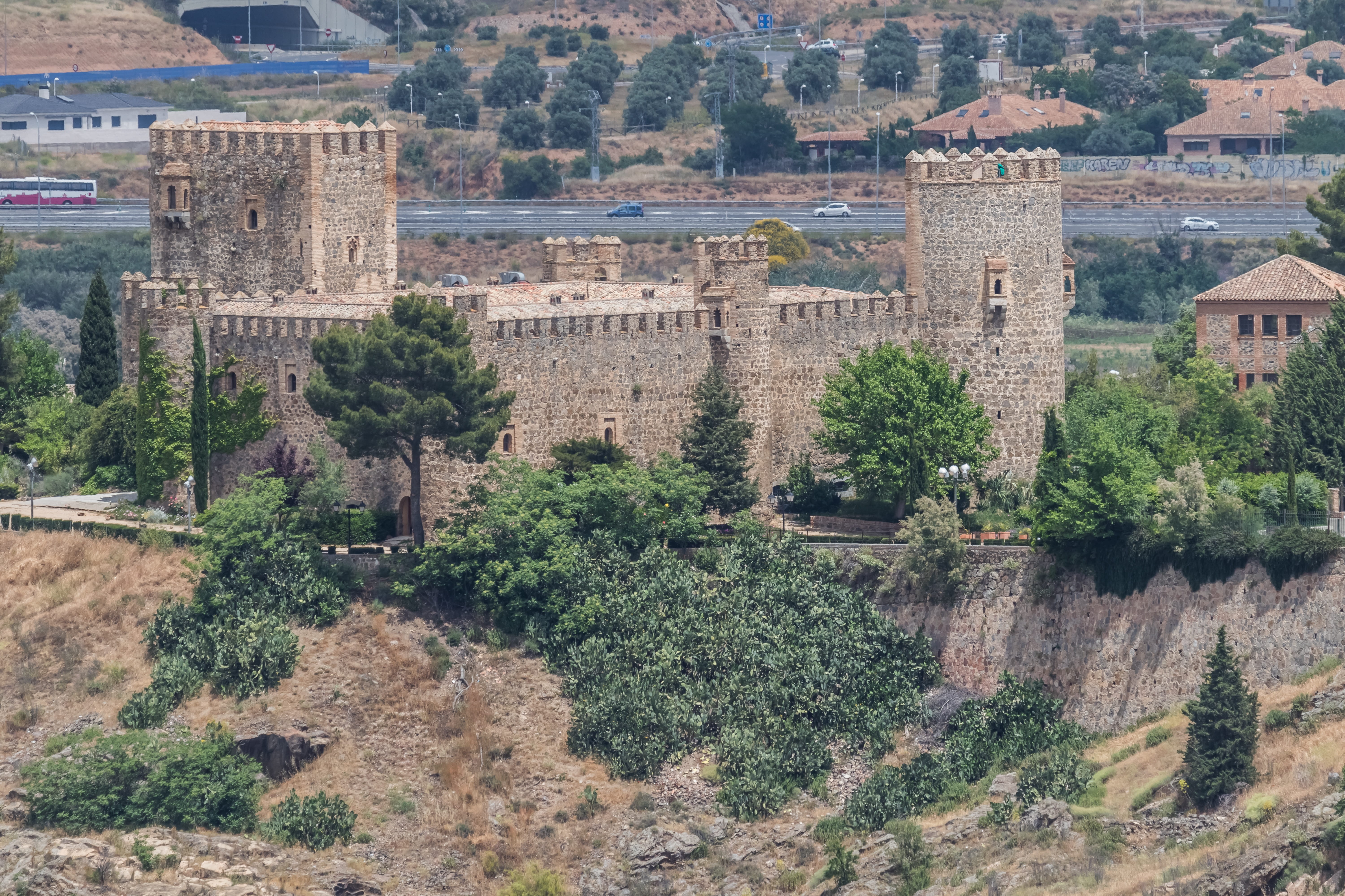castillo de san servando, spain, growth, outdoors, old ruin, ancient civilization, old, 5K, green color, building, travel, landmark, the past, toledo, HD Wallpaper
