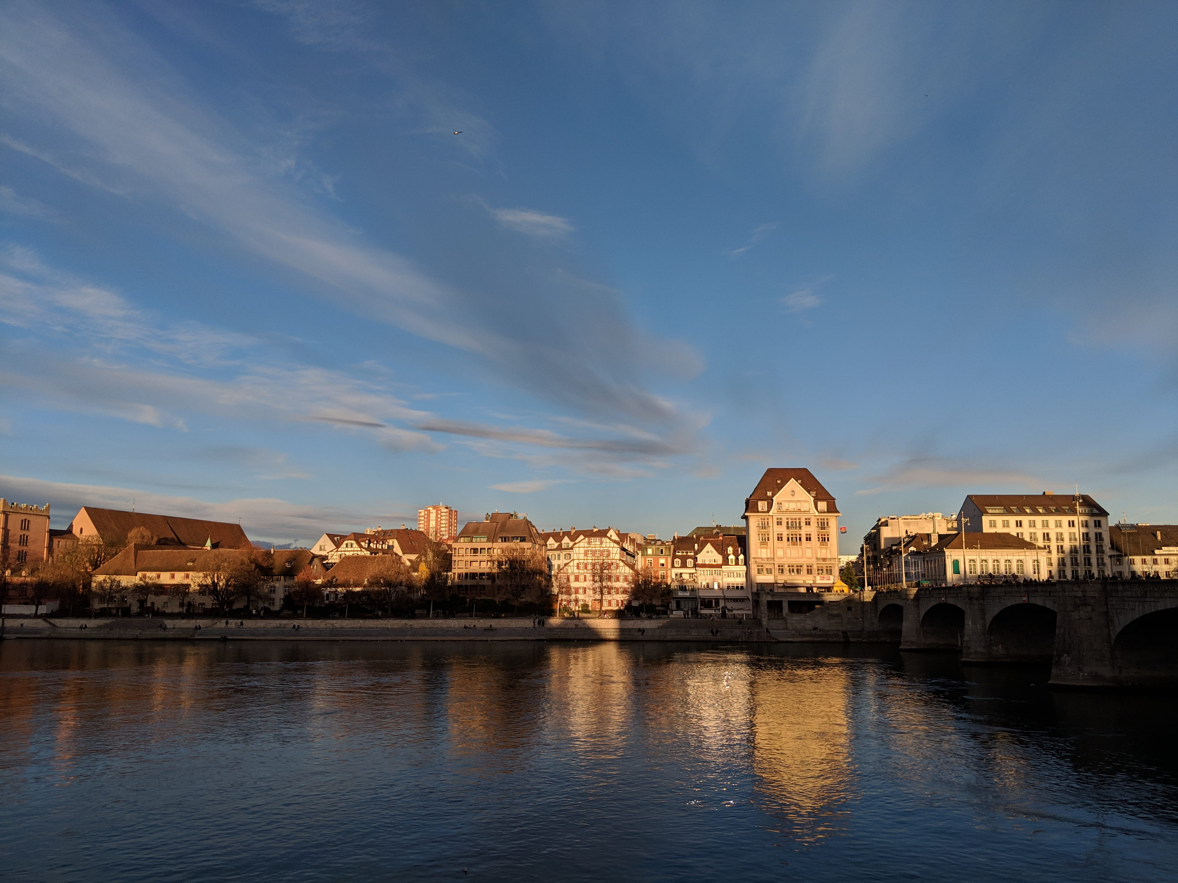 architecture, river, city, built structure, arch bridge, arch, schifflände 3, 4K, building exterior, travel destinations, history, sky, outdoors, building, HD Wallpaper