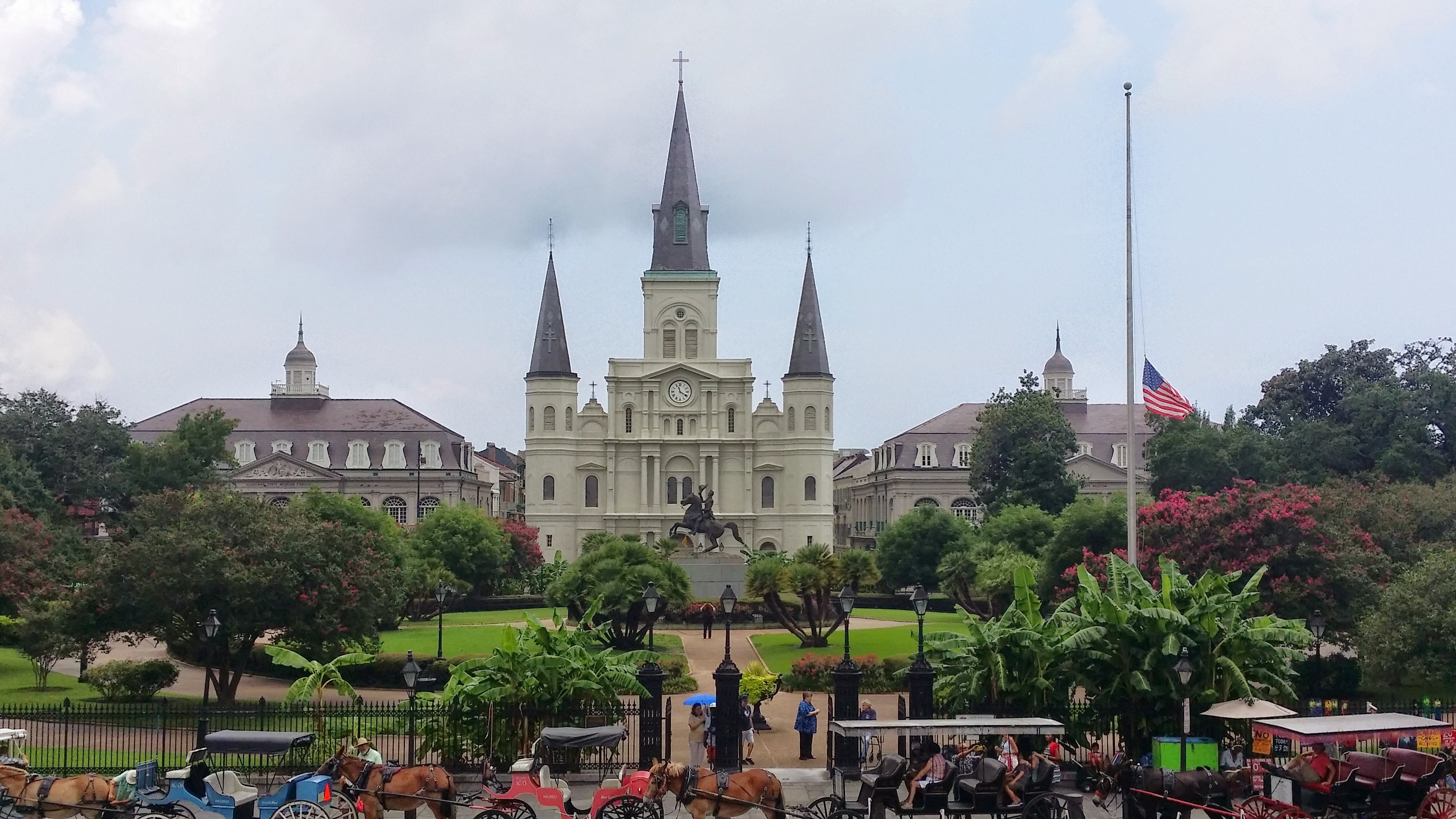 history, plant, outdoors, the past, building exterior, new, spire, travel, travel destinations, architecture, orleans, quarter, sky, square, nature, city, HD Wallpaper
