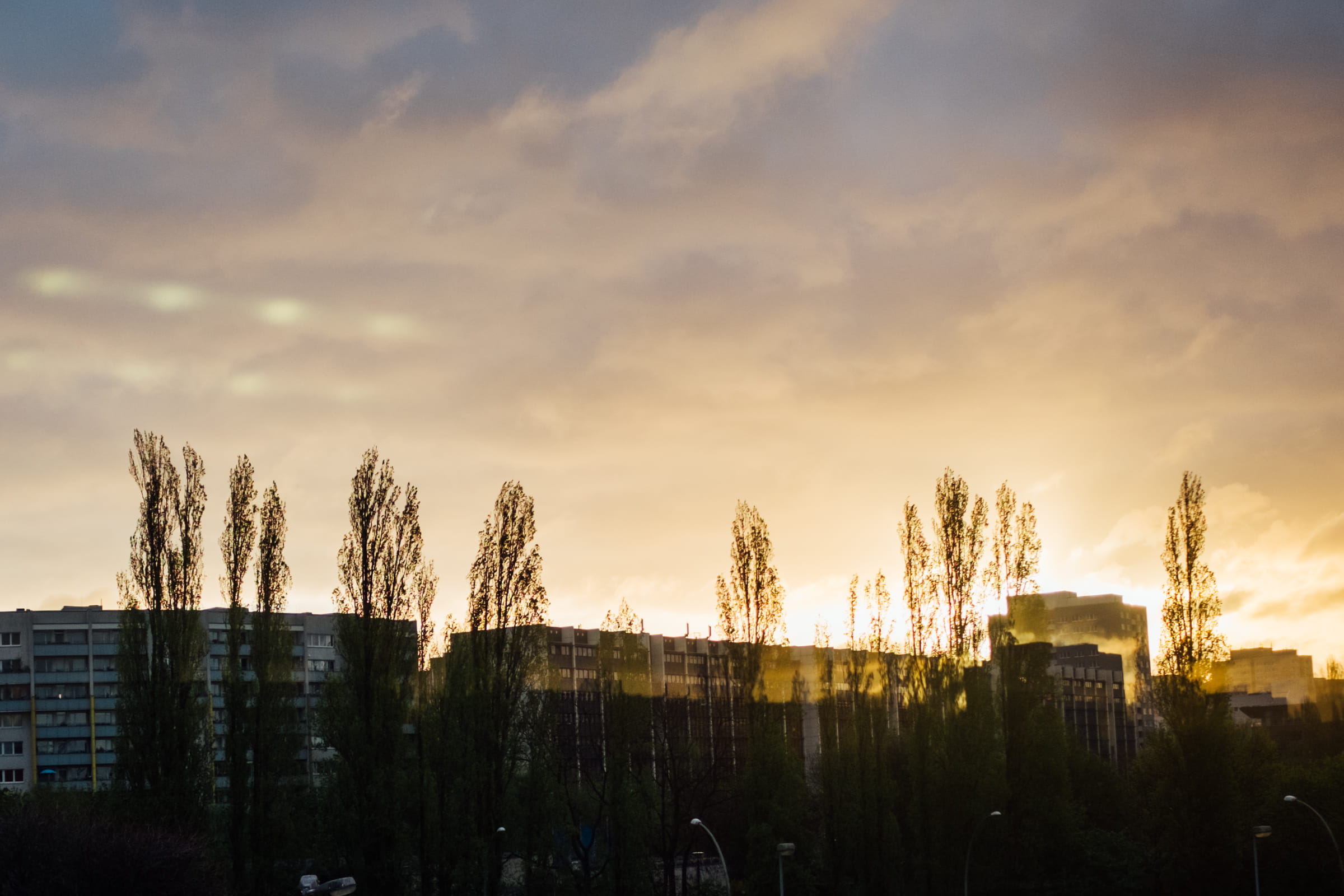city, germany, sunset, bigcity, no people, building exterior, berlin-ost, citylights, silhouette, architecture, industry, growth, tranquility, beauty in nature, HD Wallpaper