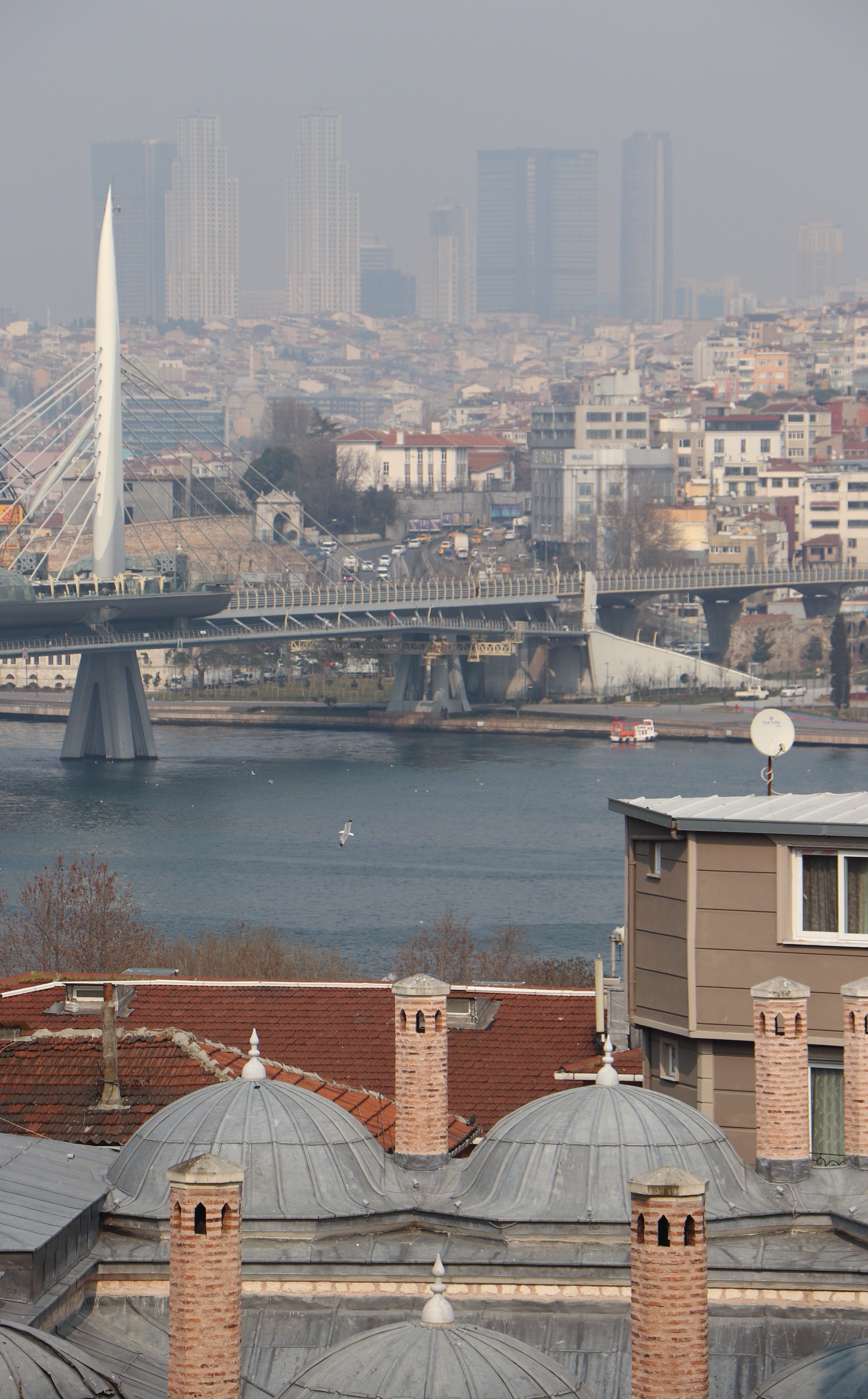 building, karaköy, bridge - man made structure, travel, 5K, travel destinations, day, background, baths, composition, bridge, istanbul, on, work, building exterior, Phone HD Wallpaper