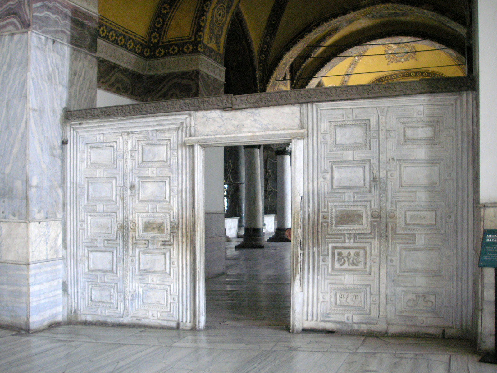 day, Door, Marble, arcade, arch, open, architecture And Buildings, closed, hagia, Turkey, religion, sunlight, building, 720P, architecture, photos, sophia, HD Wallpaper