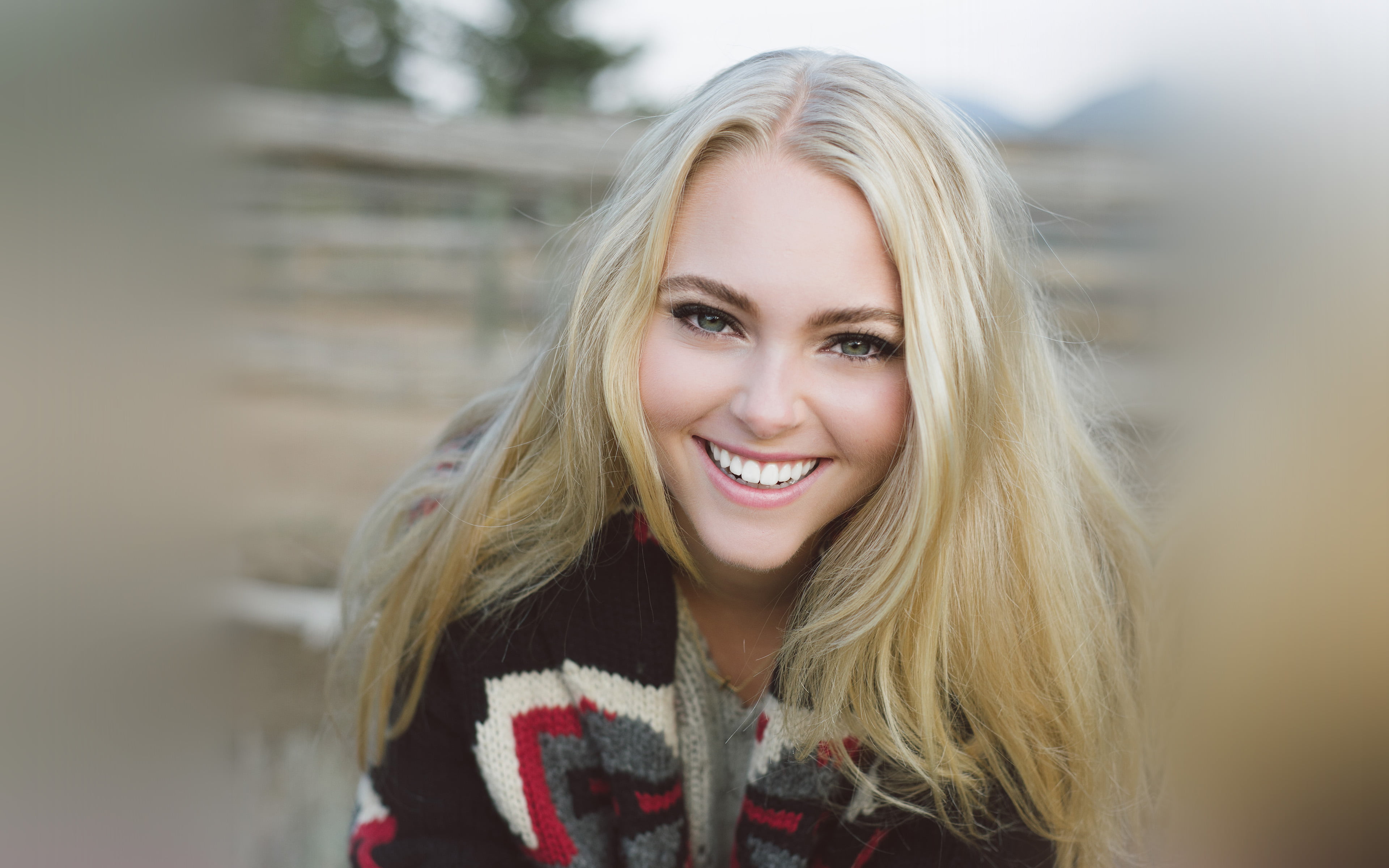 winter, long hair, young adult, blond hair, girl, beauty, outdoors, blonde, sopia, smiling, clothing, warm clothing, happiness, beautiful woman, scarf, HD Wallpaper