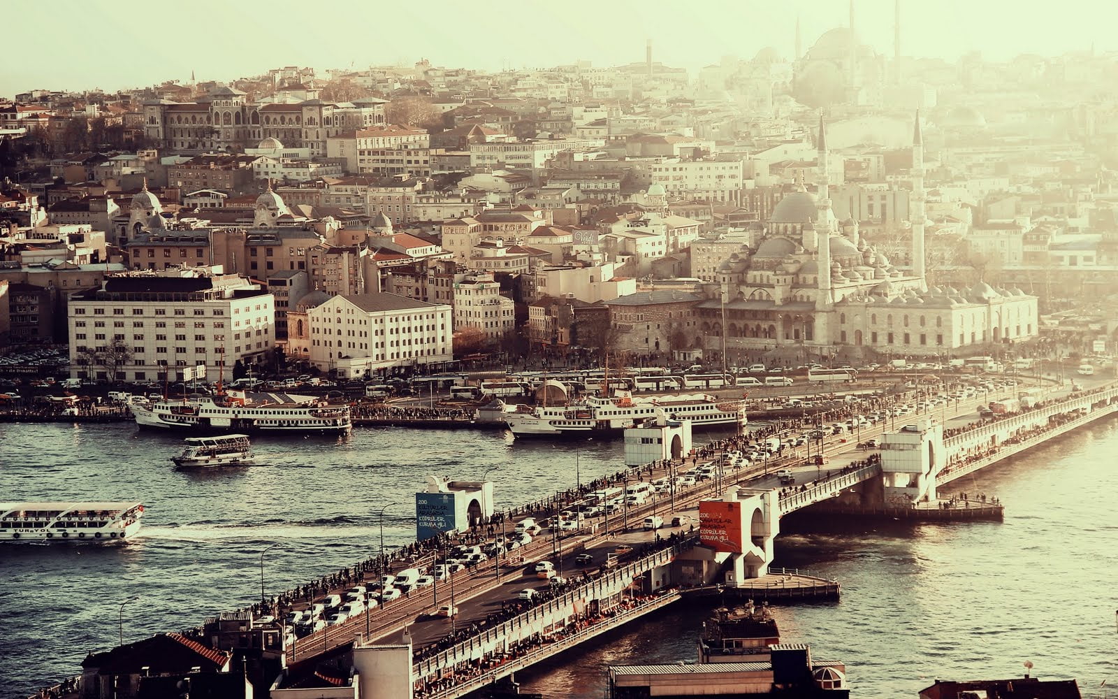 residential district, galata, built structure, mode of transportation, architecture, office building exterior, istanbul, turkey, 720P, bridge - man made structure, HD Wallpaper