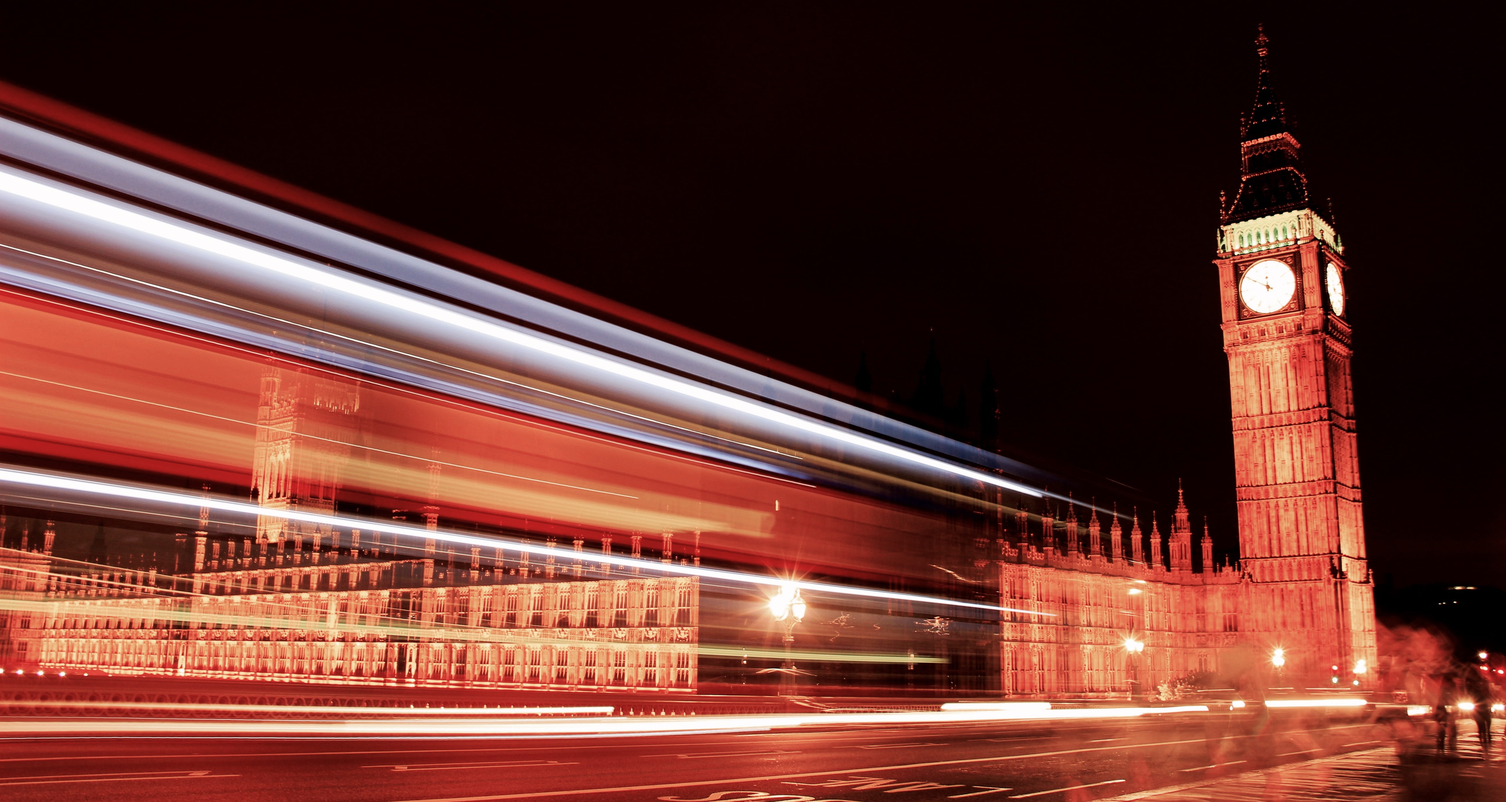 big, building exterior, blue, lights, bigben, nighttime, no people, parliament, transportation, architecture, dark, outdoors, big ben, street, sky, motion, HD Wallpaper