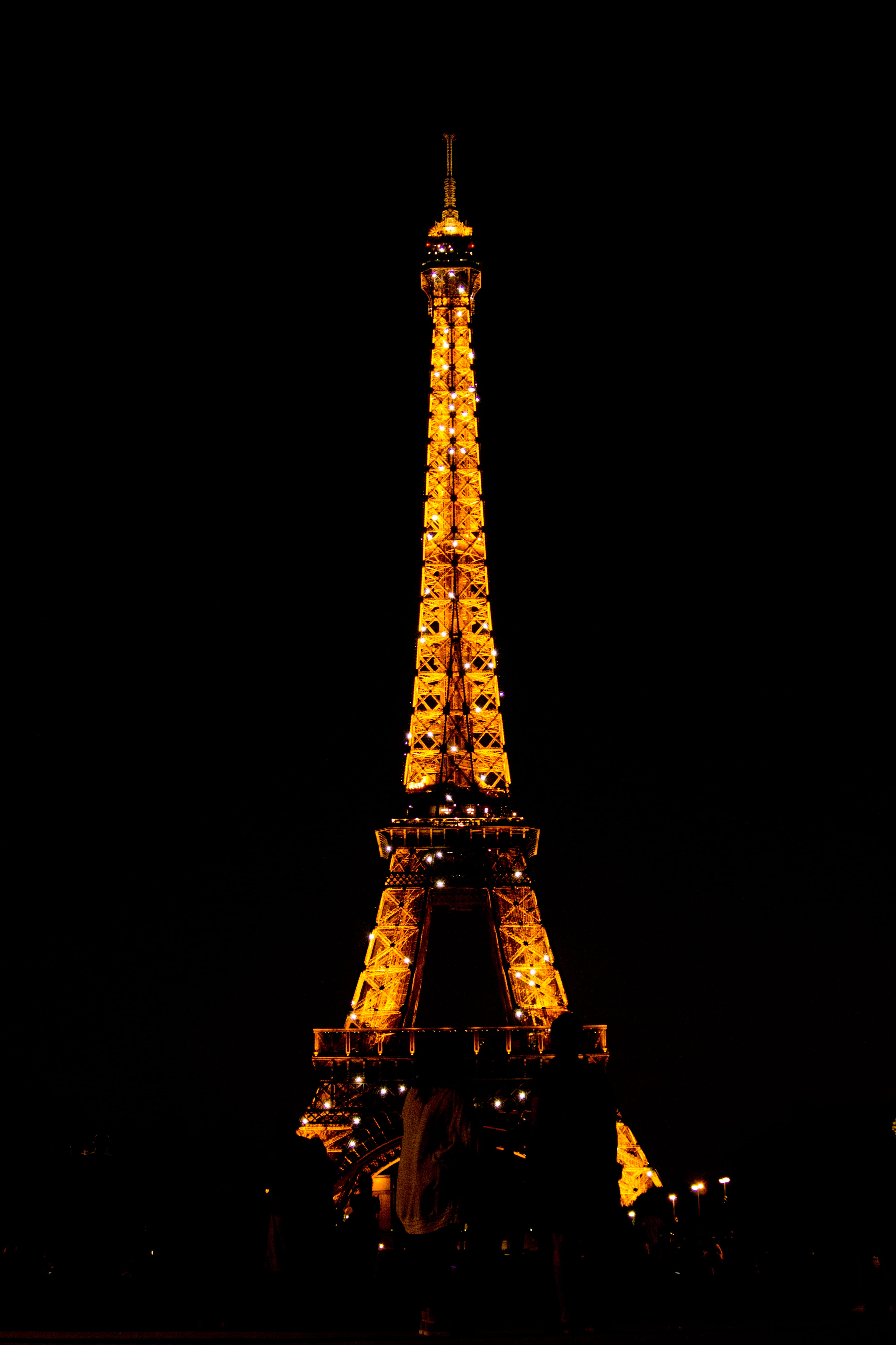 the past, 4K, eiffeltower, built structure, no people, outdoors, architecture, travel, illuminated, nature, copy space, sky, spire, tall - high, france, Phone HD Wallpaper