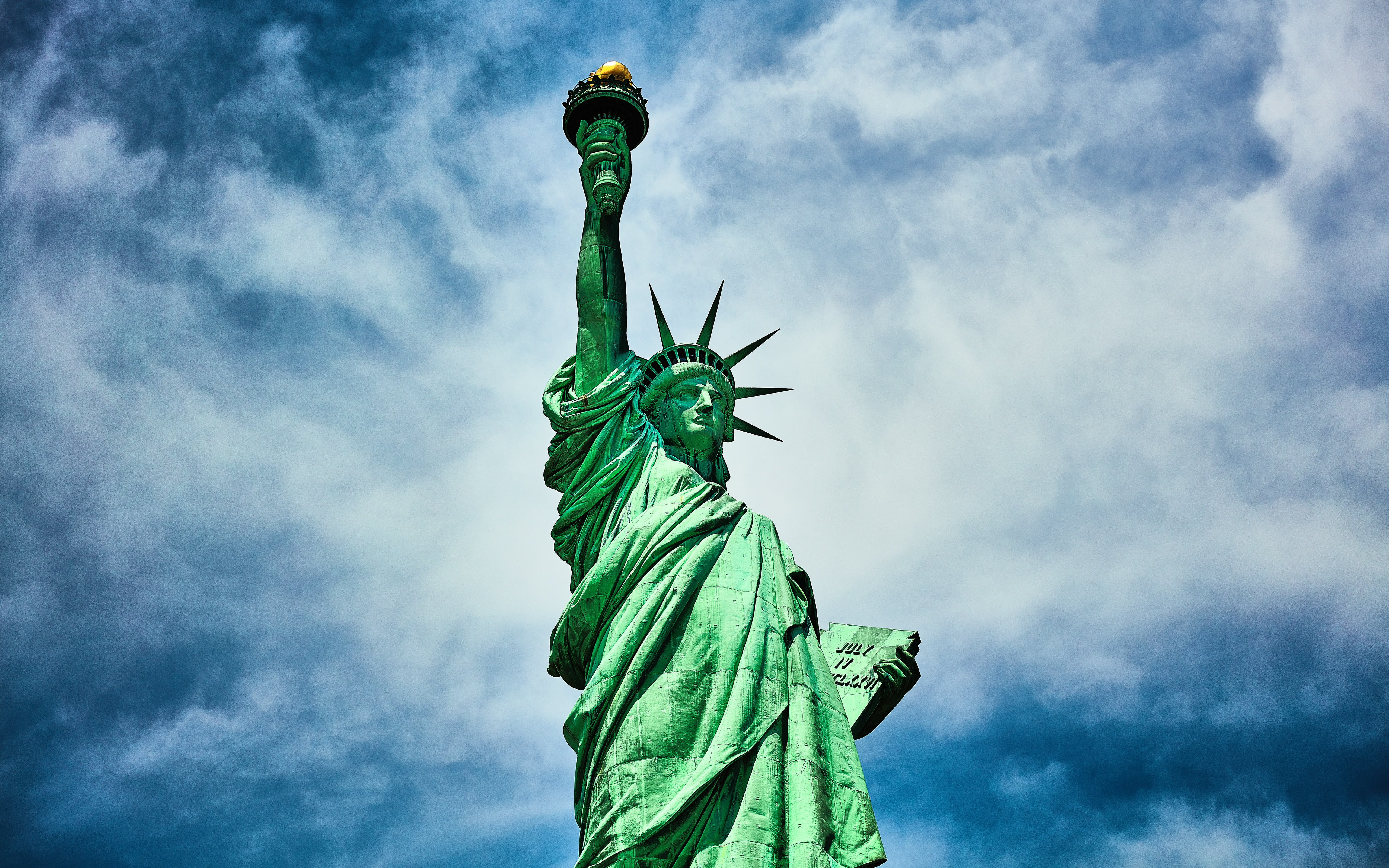 travel, 5K, architecture, blue, newyork, no people, miss, statue, newjersey, nature, ii, photography, liberty, flaming torch, statues, travel destinations, HD Wallpaper