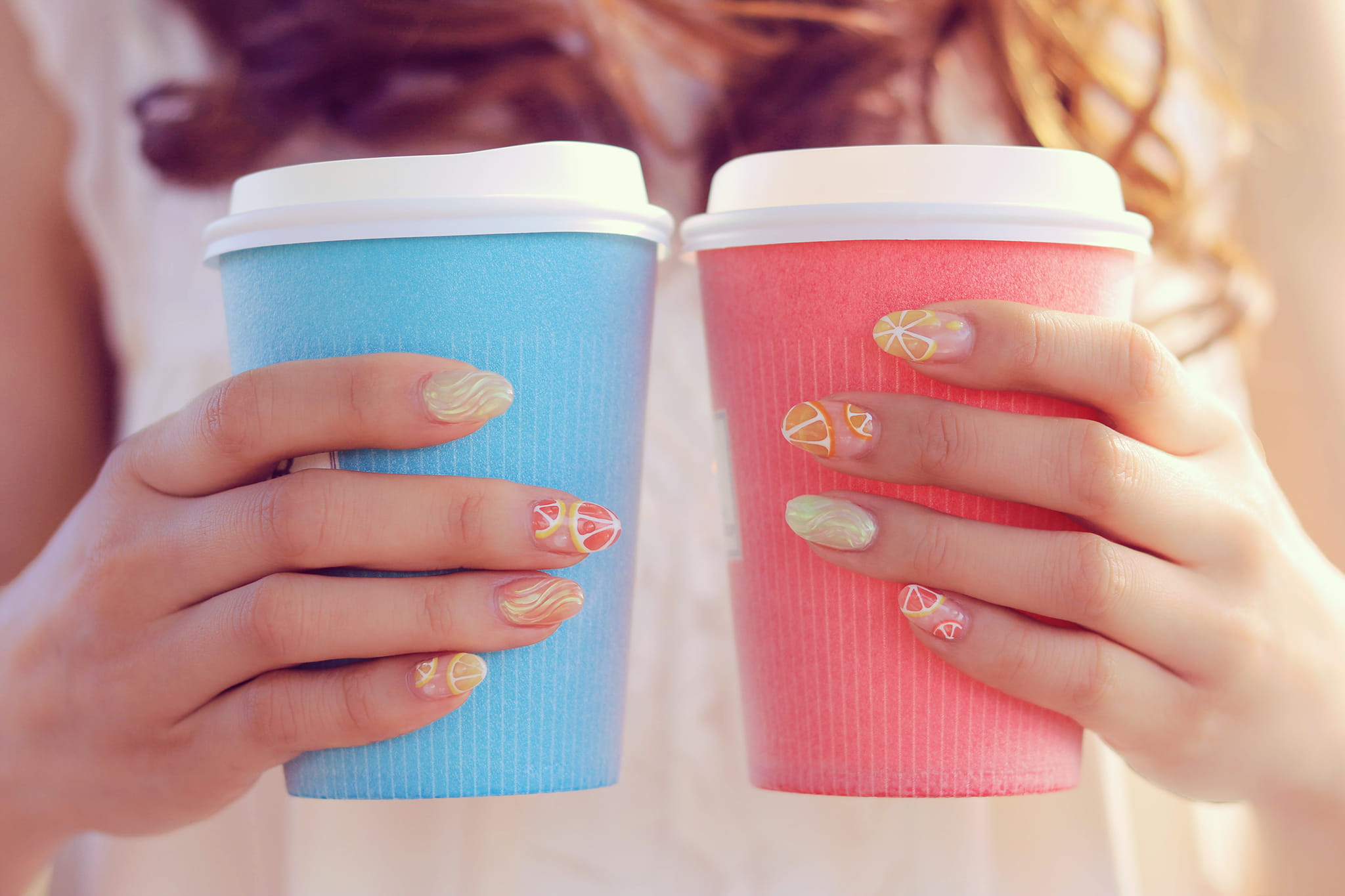 coffee - Drink, coffee Cup, lifestyles, disposable Cup, adults only, indoors, focus on foreground, nail, cup, white, females, midsection, drink, human hand, HD Wallpaper