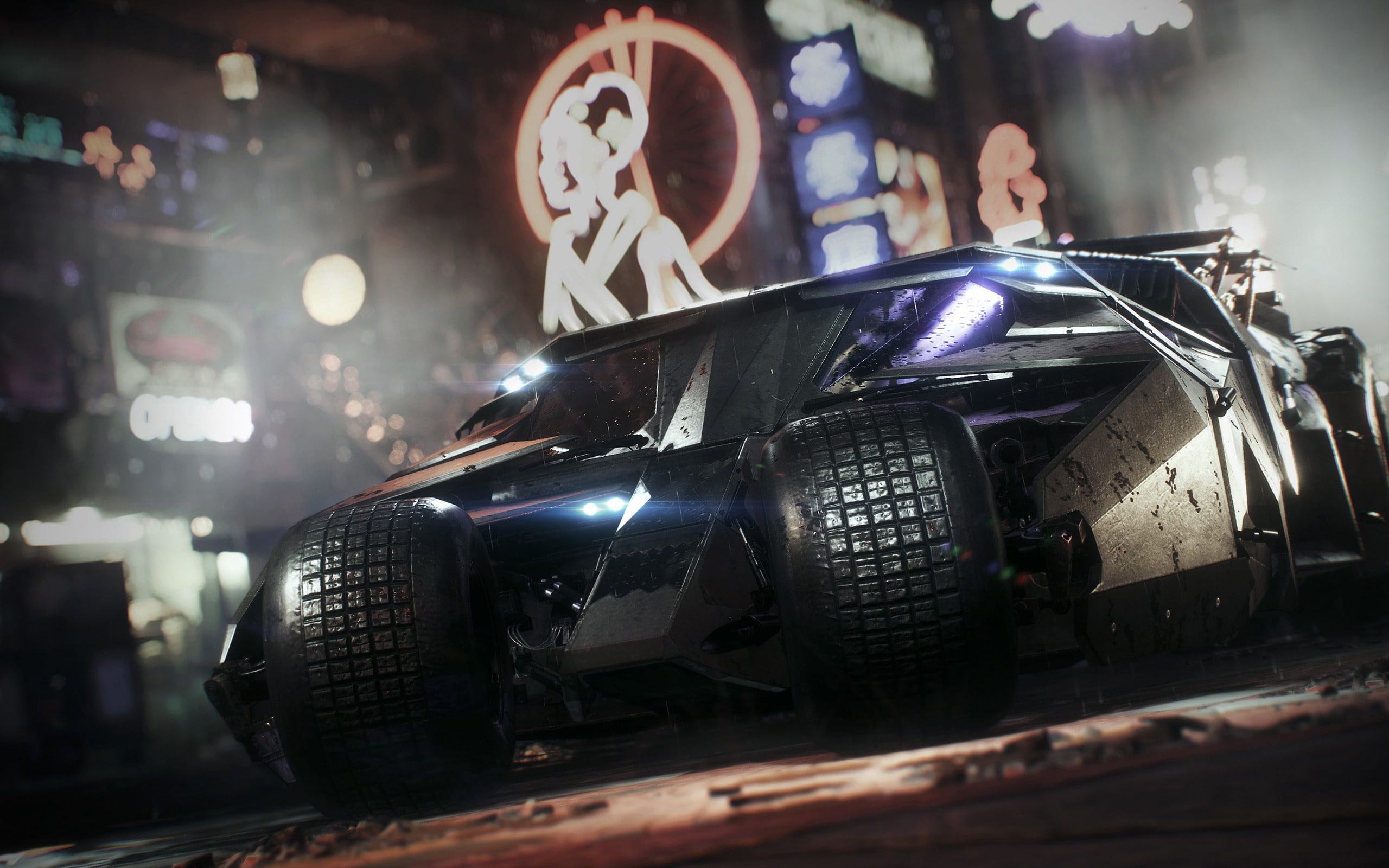 vehicle light, indoors, land vehicle, competition, hd, game, crash helmet, car, night, sports race, batmobile, incidental people, selective focus, mode of transportation, HD Wallpaper