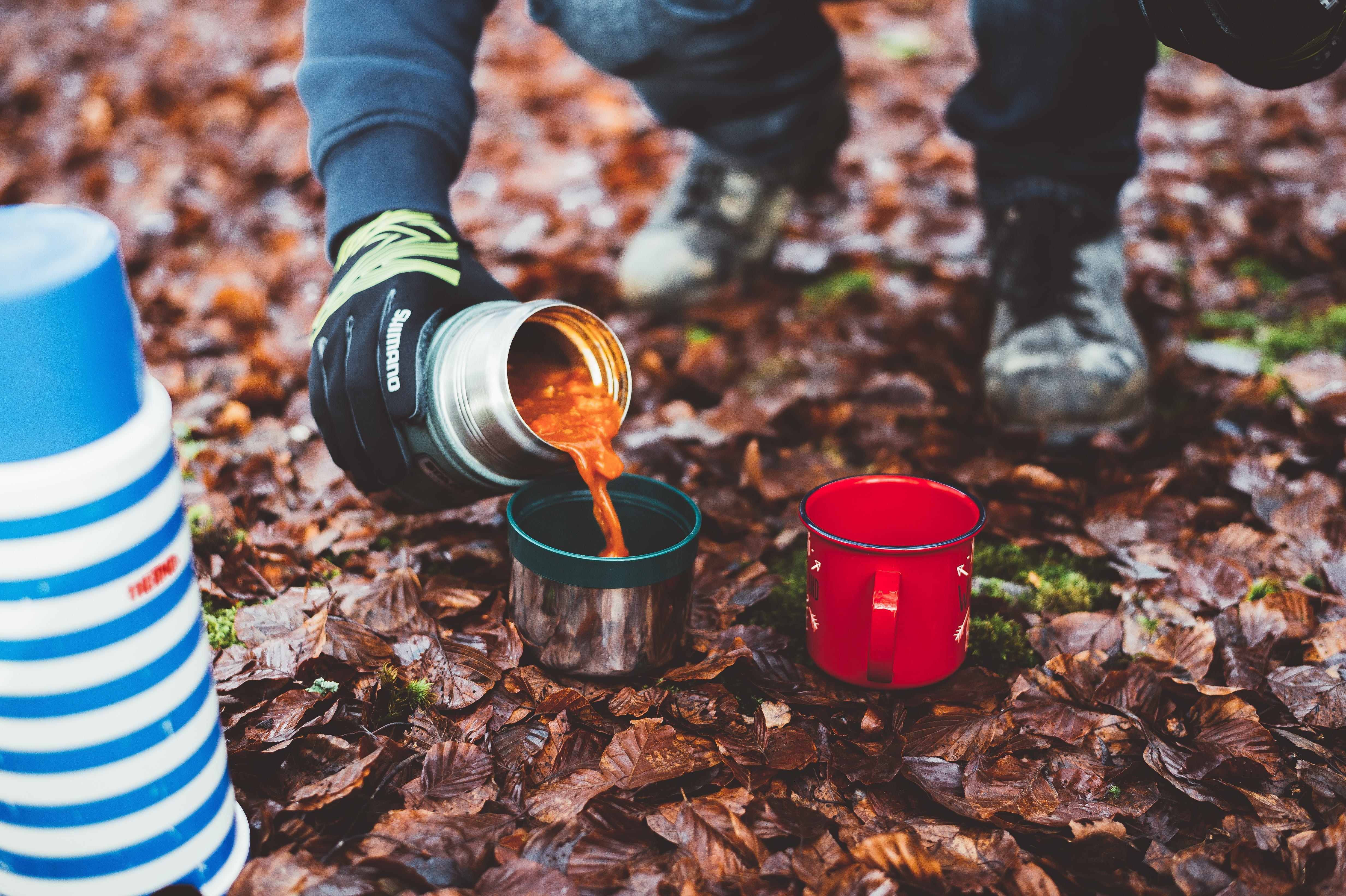 plant part, people, human body part, camping, person, hot, soup, alone, lid, day, man, tumbler, focus on foreground, container, trip, land, adventure, nature, HD Wallpaper