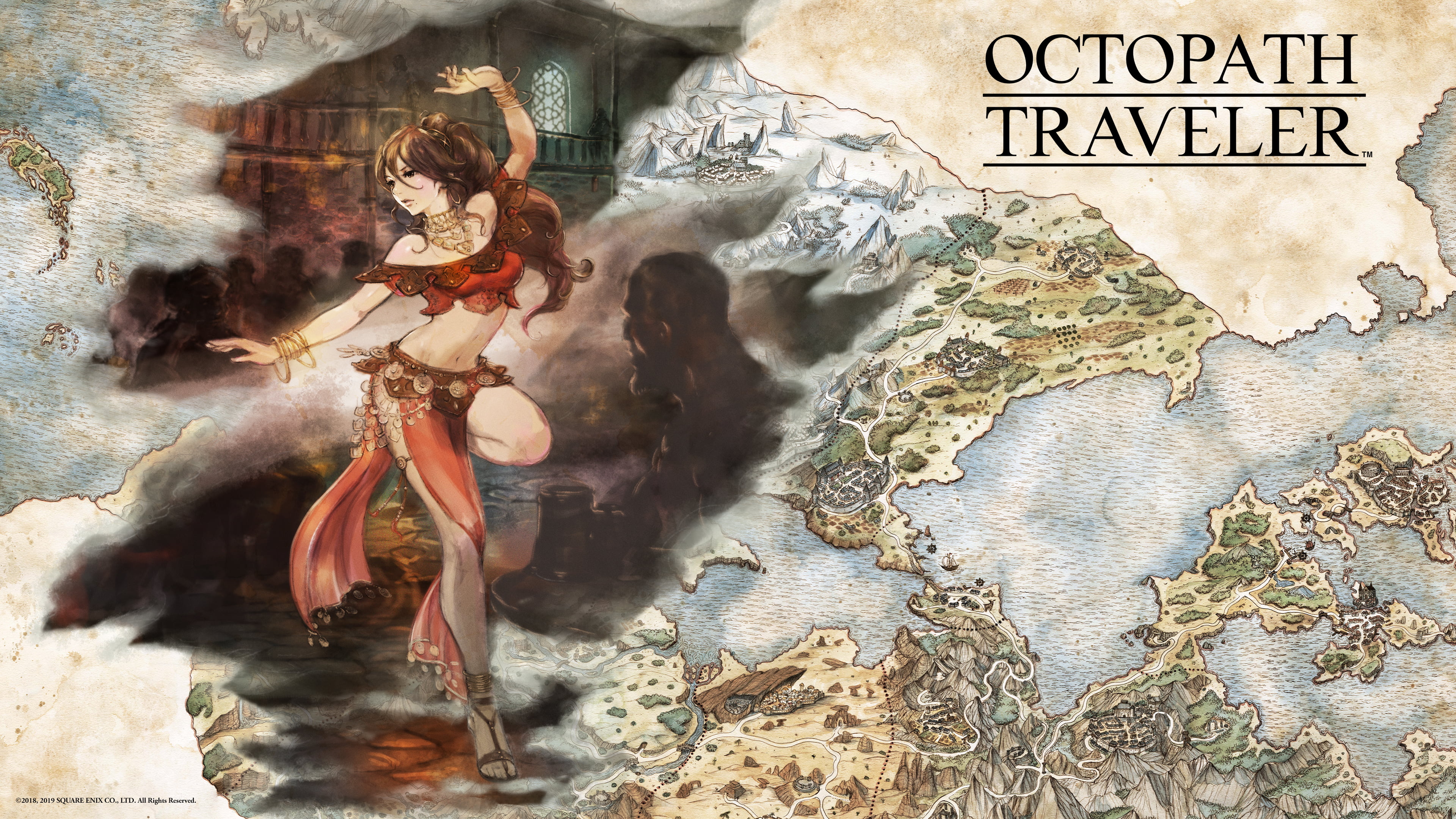 4K, Octopath Traveler, artwork, HD Wallpaper