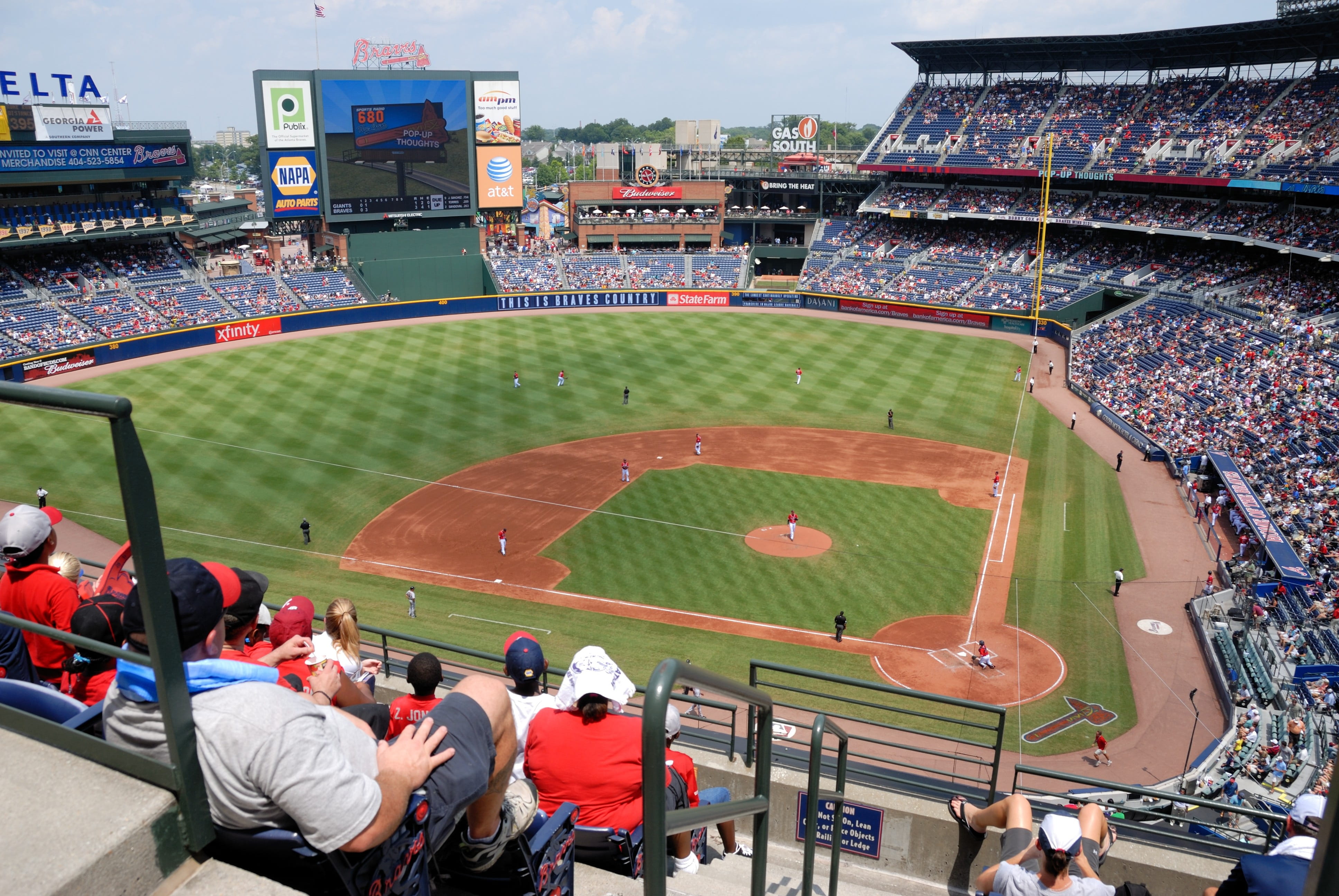 4K, sky, watching, outdoors, Fans, real people, sport, american, group of people, sports, athlete, space, strike, professional, architecture, playing, HD Wallpaper