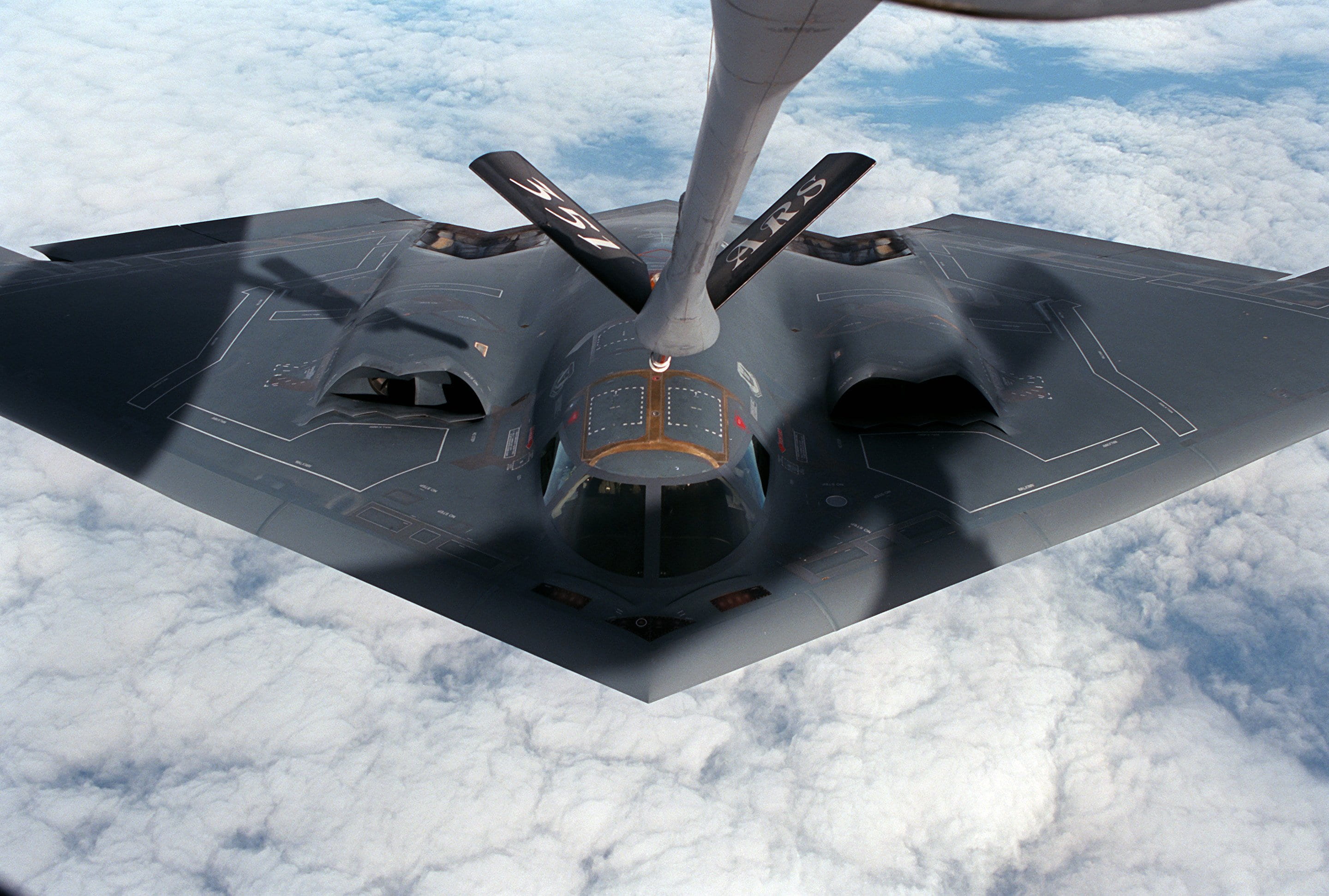 aerospace industry, stealth fighter, day, transportation, aircraft, speed, 2K, aerial view, air vehicle, flying, army, outdoors, cloud - sky, mode of transportation, HD Wallpaper