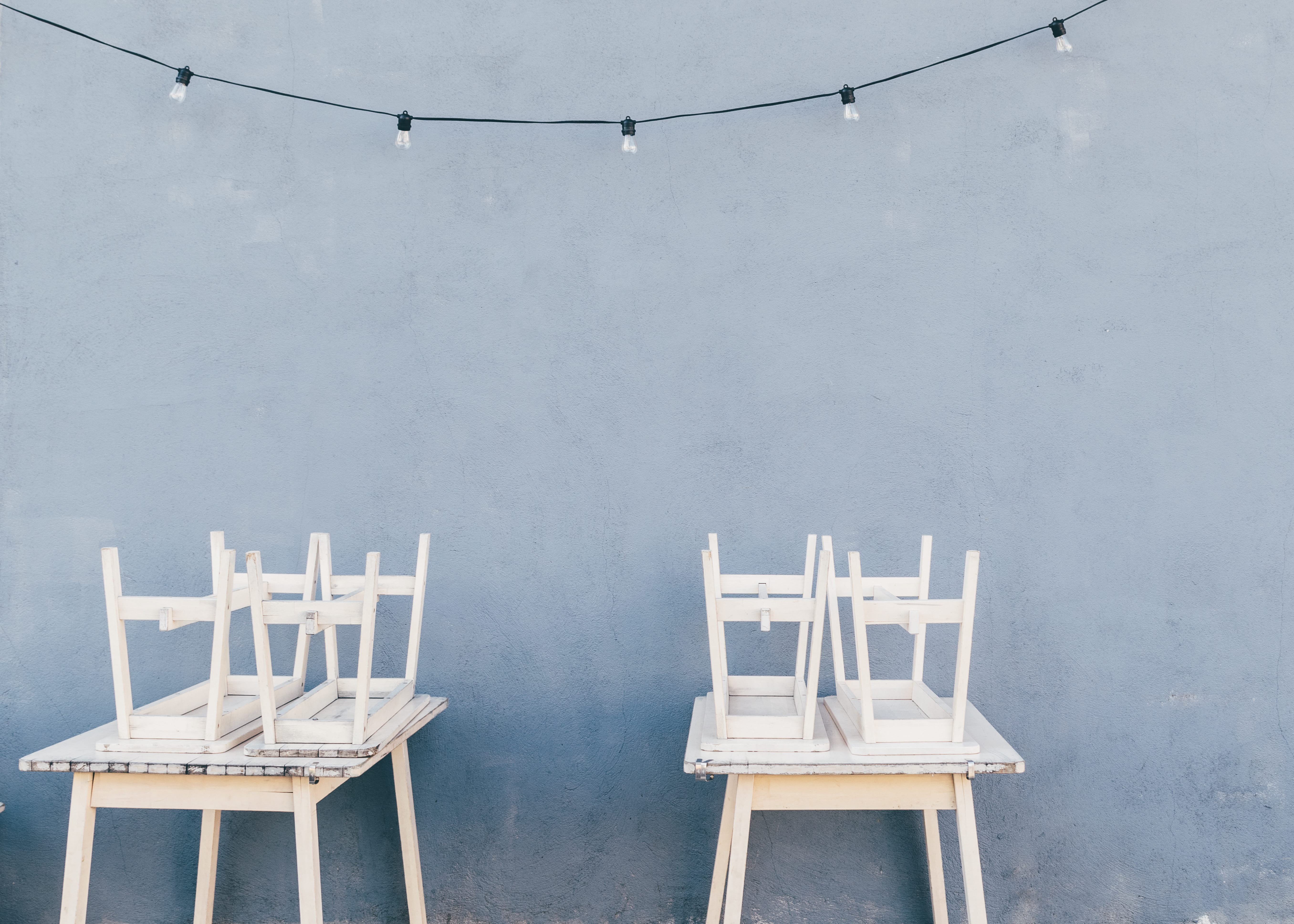 connection, no people, four, white color, empty, white, stools, 5K, indoors, wall - building feature, wooden, copy space, piece, chair, sets, hanging, HD Wallpaper