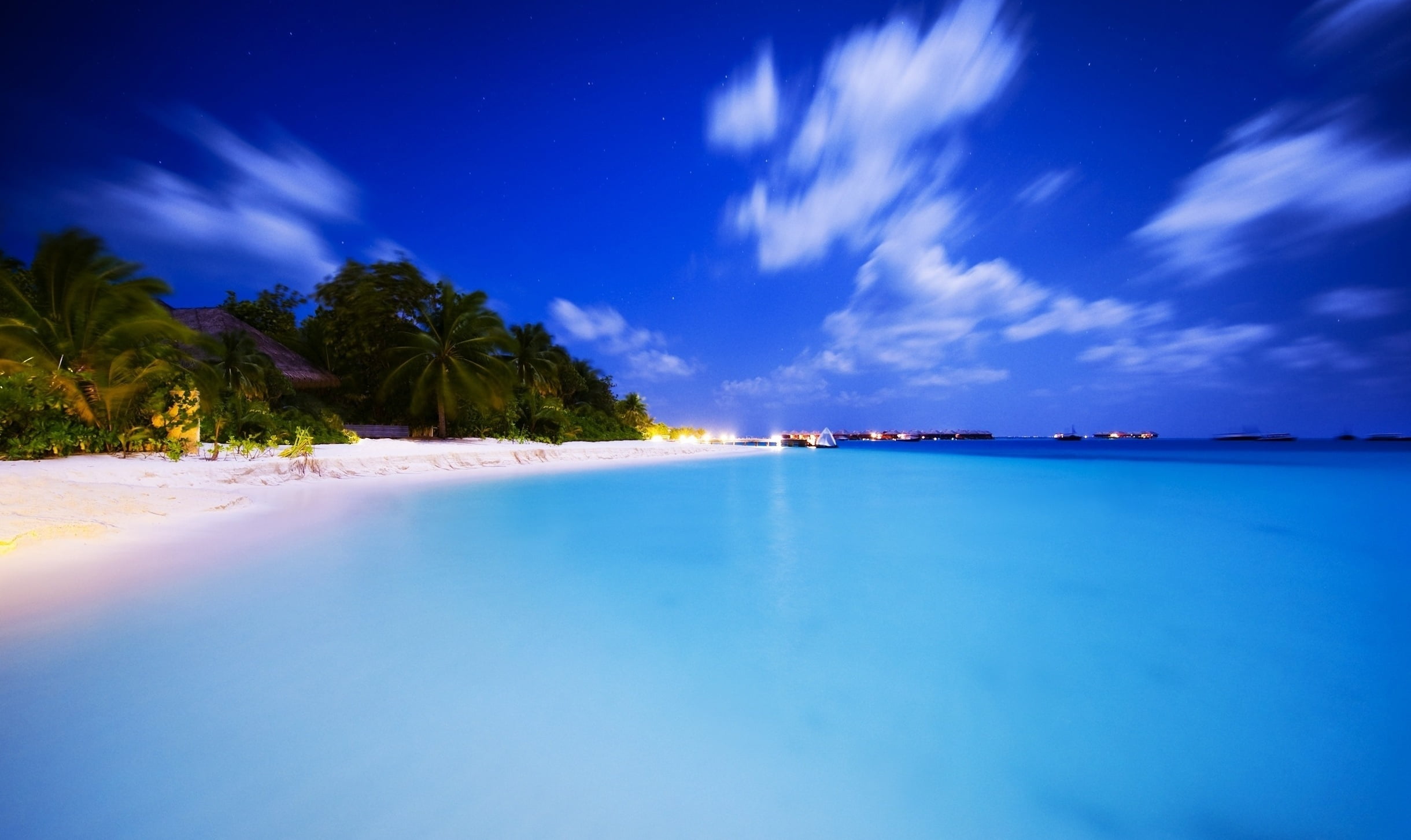 Aitutaki Escape, nature, sea, tranquil scene, beach, neotropical, no people, water, travel, 1080P, sky, turquoise colored, cloud - sky, beauty in nature, HD Wallpaper