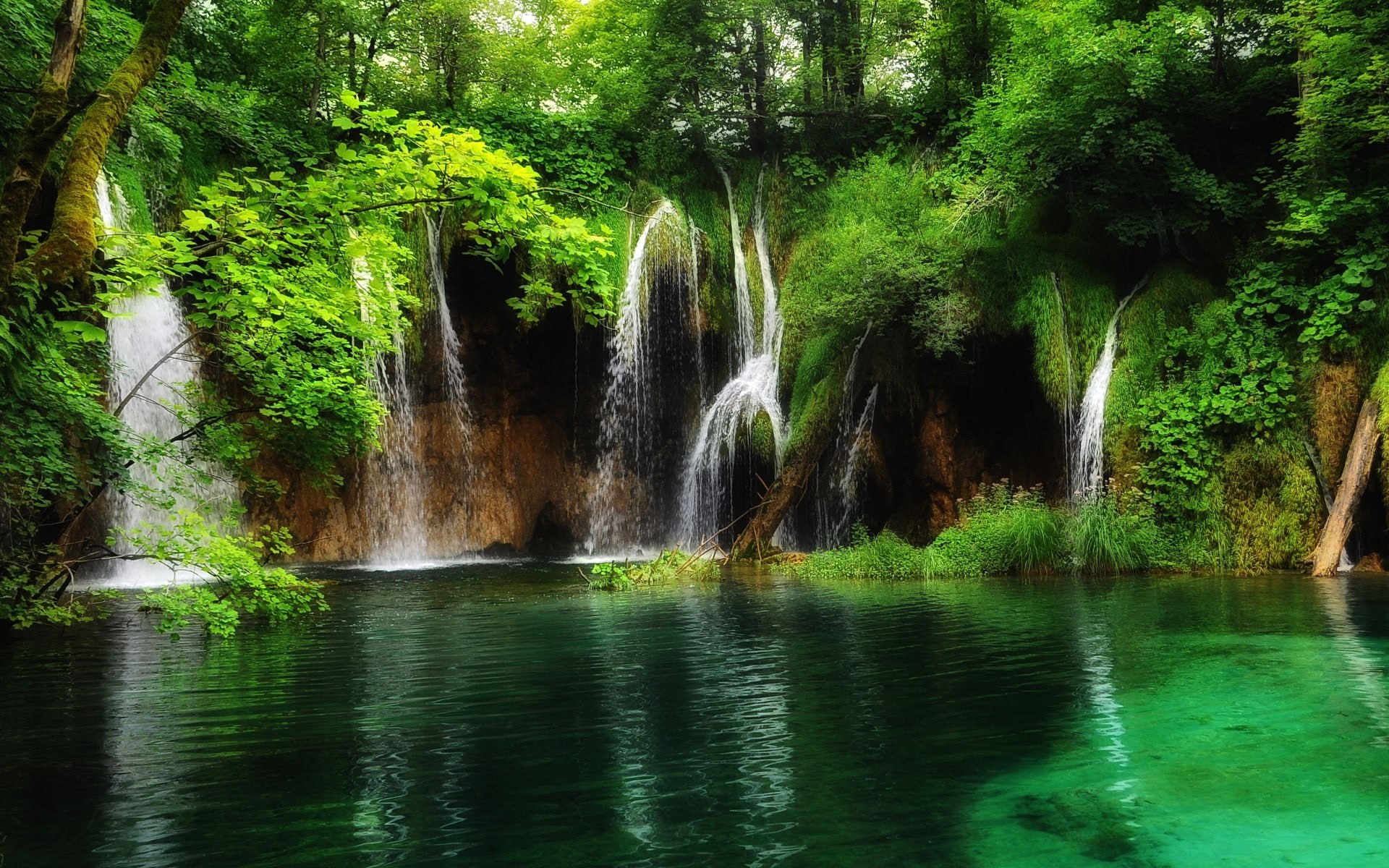 Waterfalls, Plitvice Lake National Park, 1080P, Forest, Green, Earth, Waterfall, HD Wallpaper
