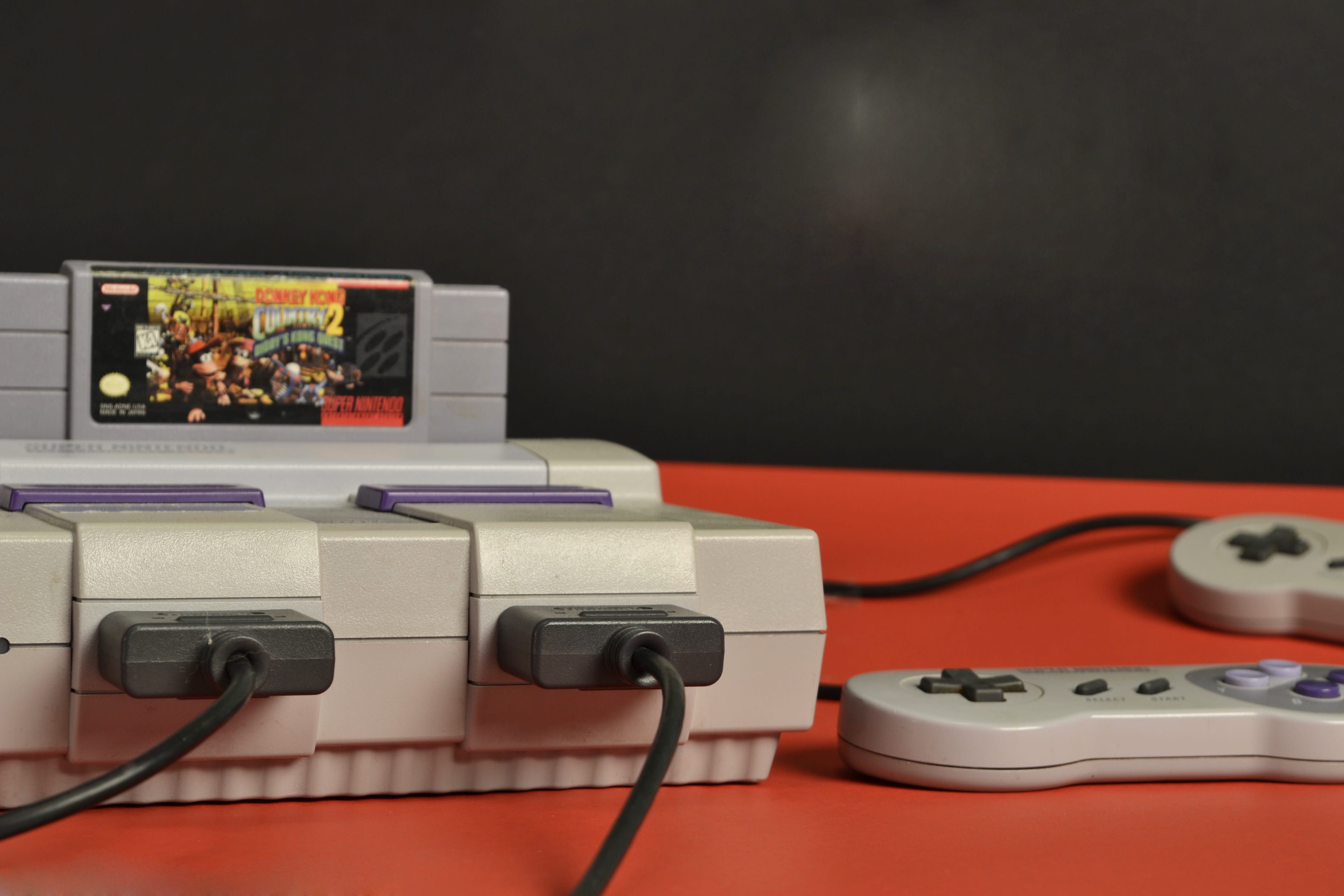 arts culture and entertainment, gamer, keyboard, technology, red, indoors, cable, equipment, no people, retro, nintendo, computer equipment, donkey kong, HD Wallpaper