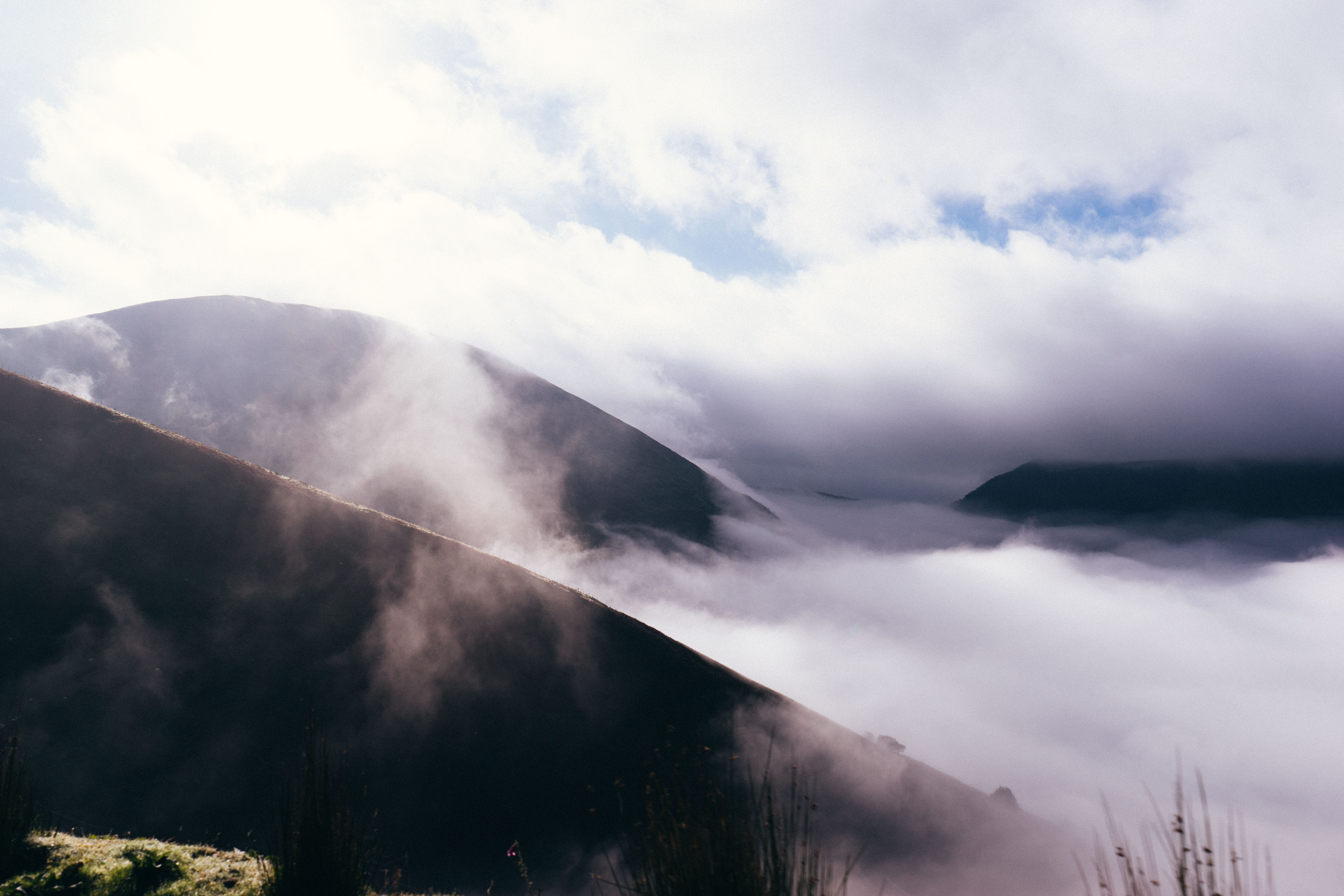 trees, united kingdom, valley, day, mountain, sky, cloud - sky, mountains, mountain range, beauty in nature, land, forest, clouds, power in nature, tranquility, HD Wallpaper