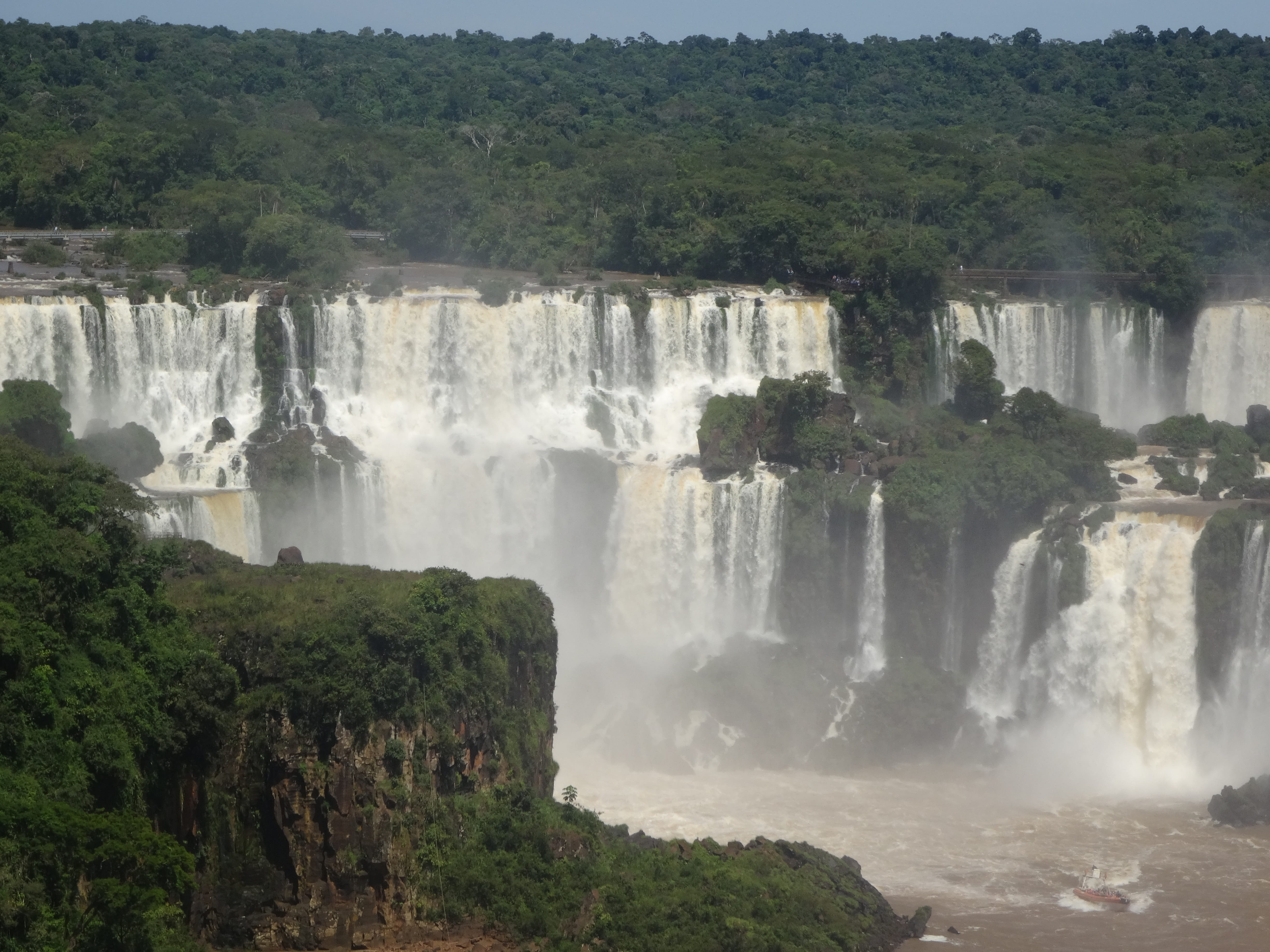 iguazu, motion, rainforest, day, flowing water, nature, flowing, scenics - nature, power in nature, power, no people, waterfall, water, falling water, south america, HD Wallpaper