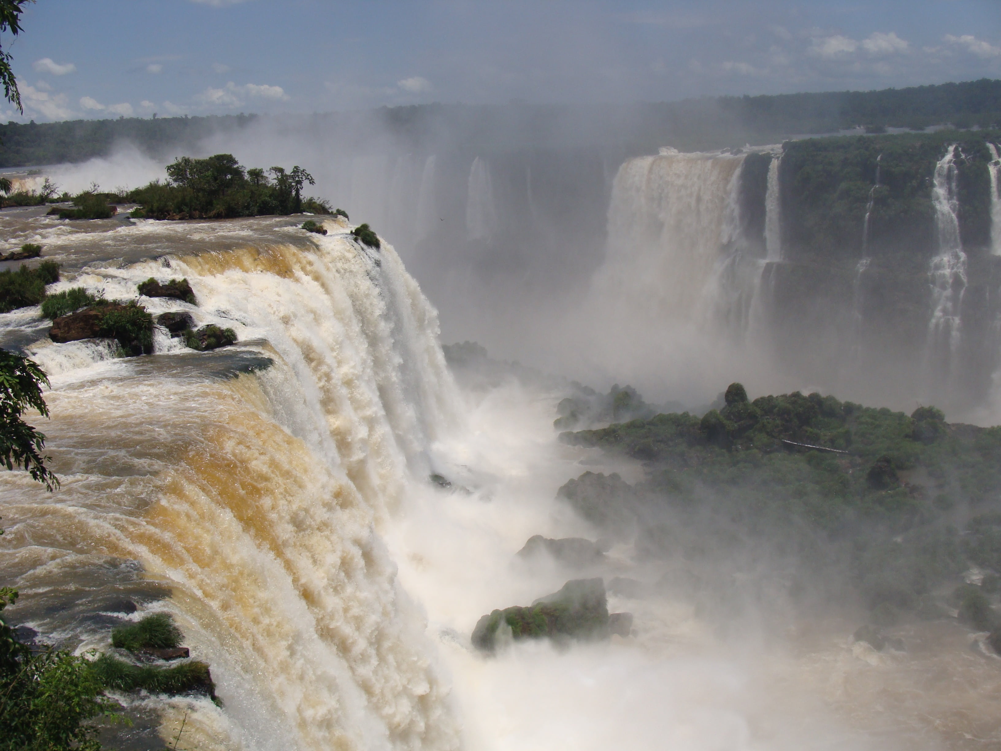 travel destinations, motion, iguacu National Park, long exposure, flowing water, outdoors, water, awe, mouth iguaçu, paraná, niagara Falls, river, iguacu River, HD Wallpaper