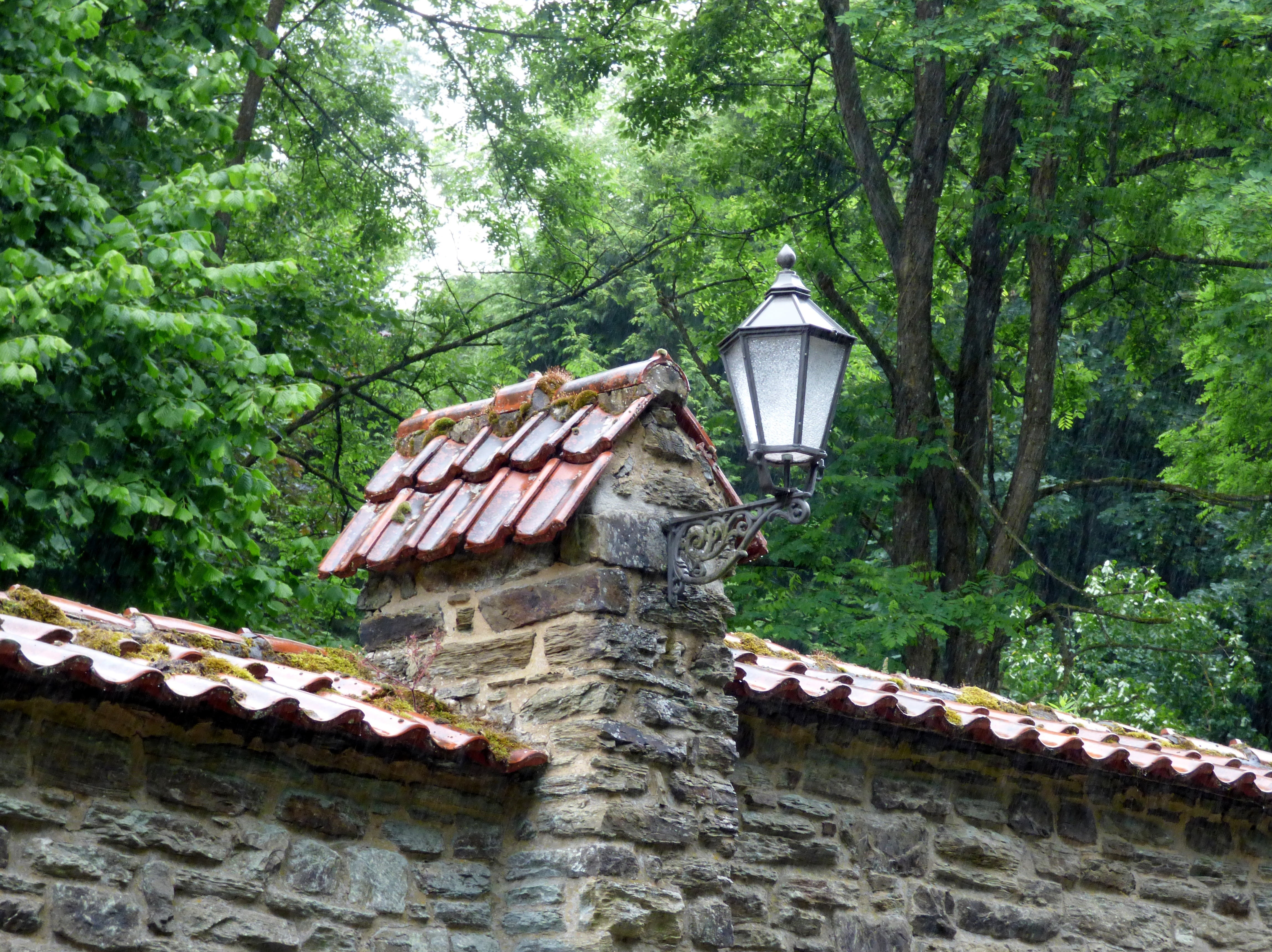 old wall, low angle view, no people, lantern, day, atmosphere, architecture, lighting equipment, growth, wall, luxemburg europe, place of worship, abbey wall, HD Wallpaper