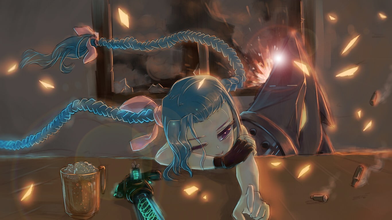 anime girls, arts culture and entertainment, light, decoration, night, real people, amusement park, illuminated, glowing, 720P, video games, blurred motion, HD Wallpaper
