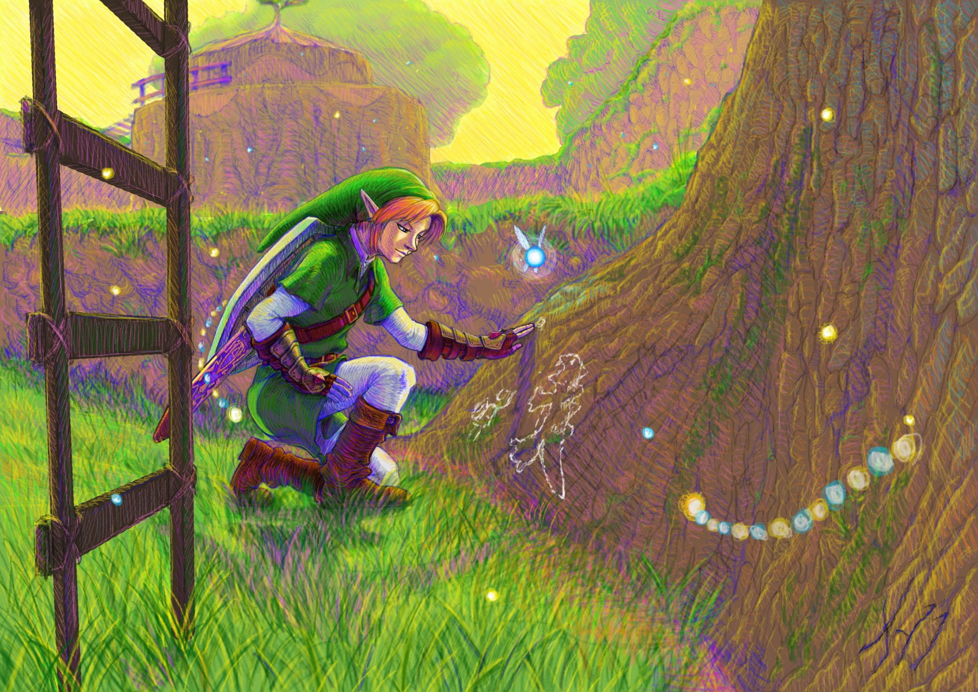 1080P, The Legend Of Zelda: Ocarina Of Time, Link, Navi (The Legend Of Zelda), Zelda, HD Wallpaper