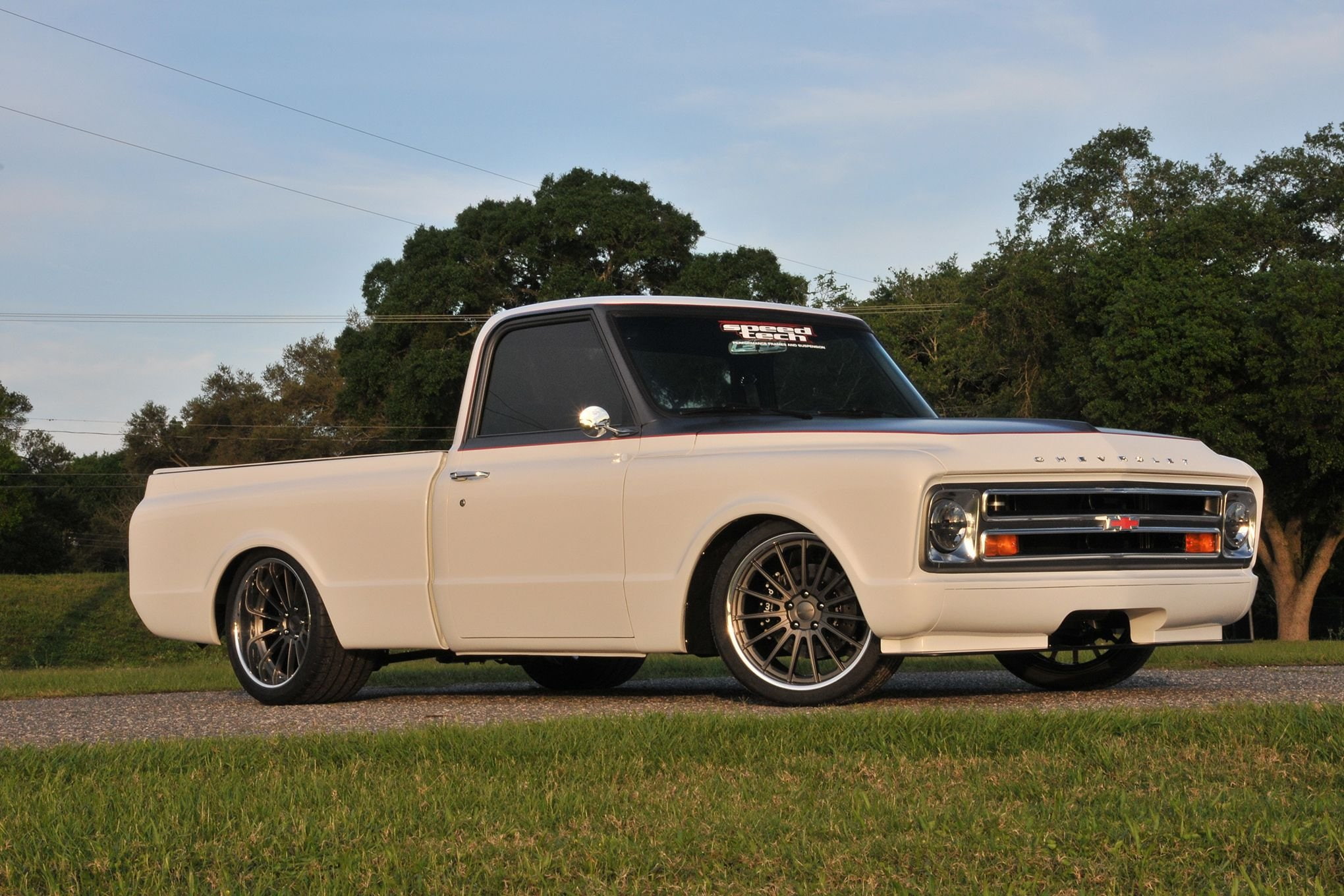 usa, chevrolet, touring, street, cruiser, pro, chevy, 1080P, 1968, c-10, pickup, super, HD Wallpaper
