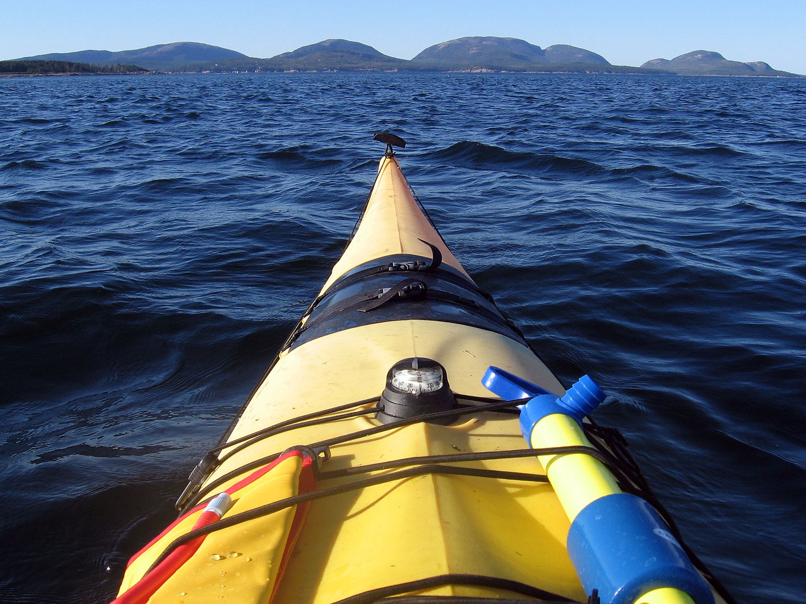 body, beauty in nature, sunlight, kayak, outside, close-up, summer, ocean, 720P, spring, maine, mode of transportation, mountains, acadia national park, HD Wallpaper