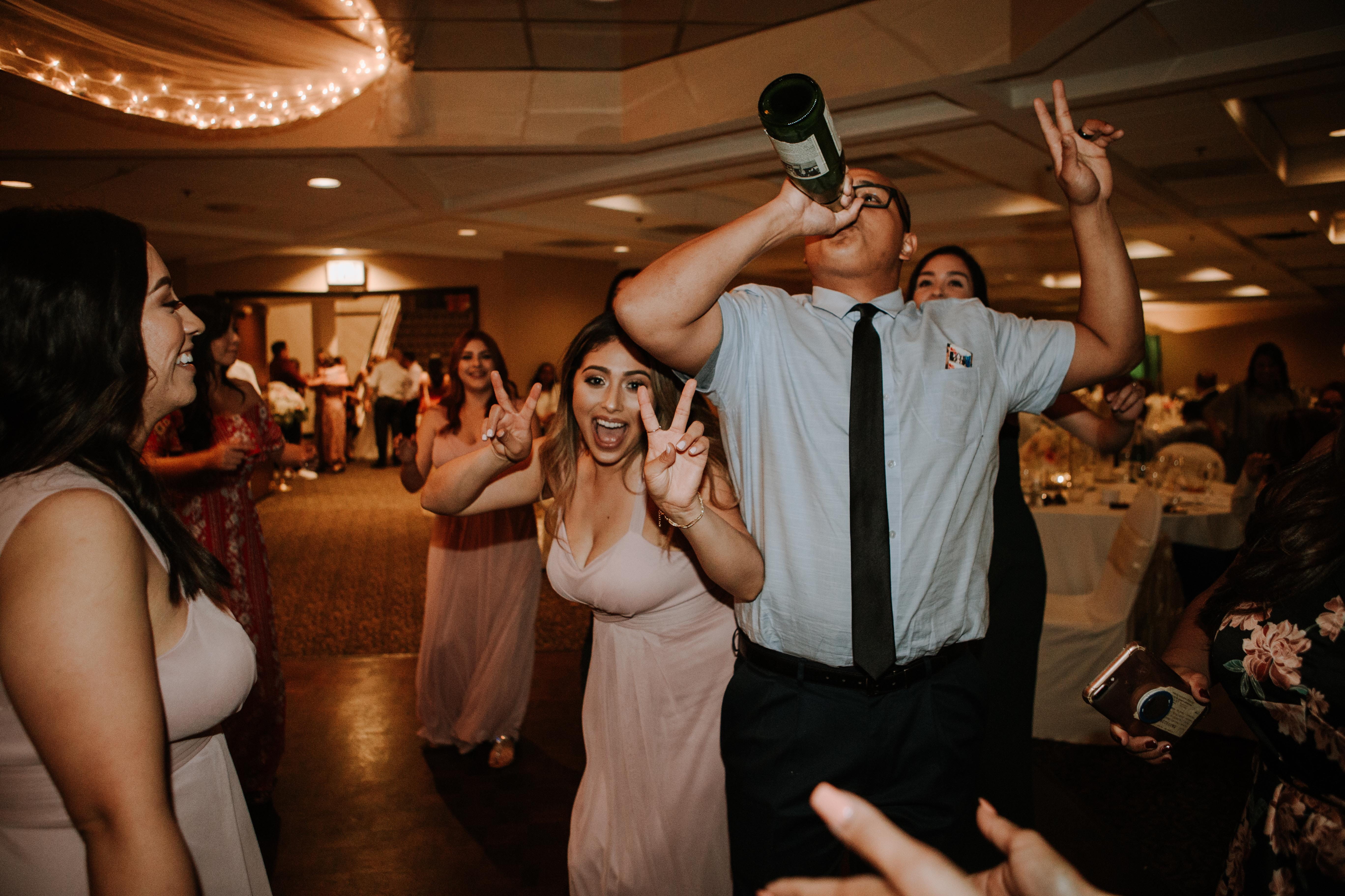 fun, apple cider, emotion, group of people, standing, arts culture and entertainment, sign, yelling, glass, celebration, adult, indoors, wedding, 5K, young adult, HD Wallpaper