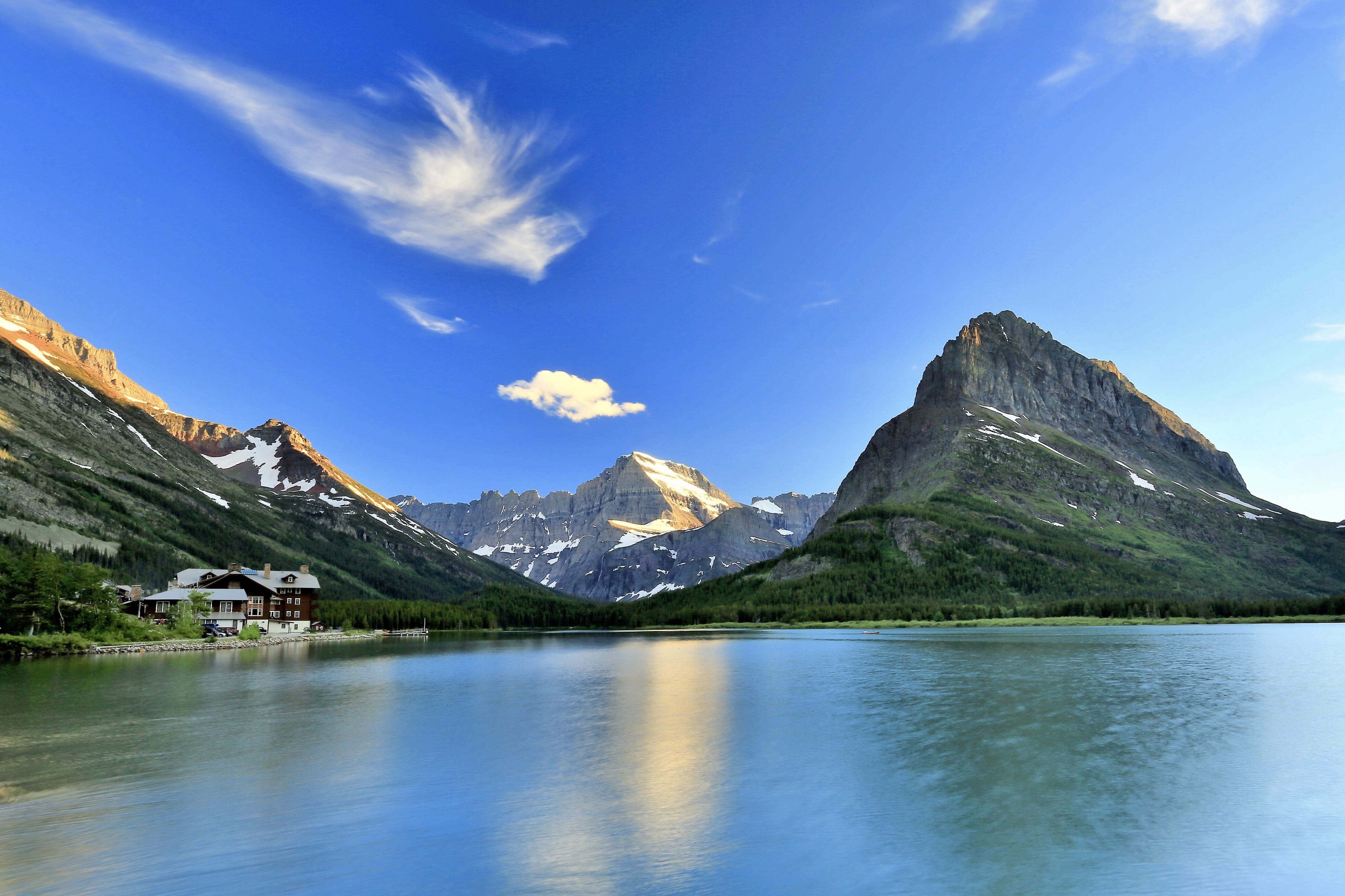 background, place, scenery, sky, mount gould, snow, body, snowcapped mountain, mountain peak, photo, mountains, glacier, day, water, environment, high, HD Wallpaper