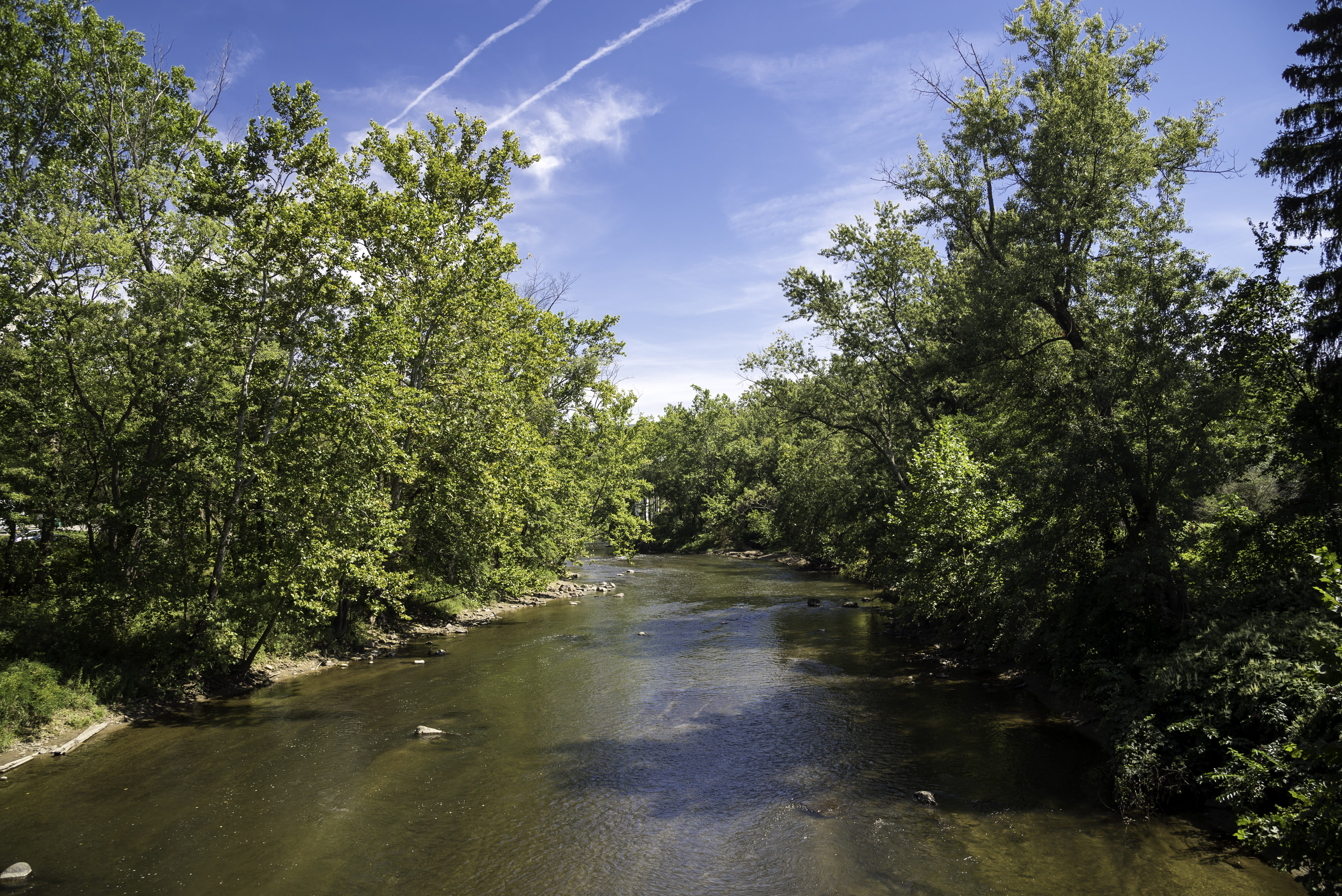 tranquility, water, no people, scenics - nature, day, nature, National Park, photos, Valley, sky, reflection, tree, cayuhoga, scenics, trees, Upstream, HD Wallpaper