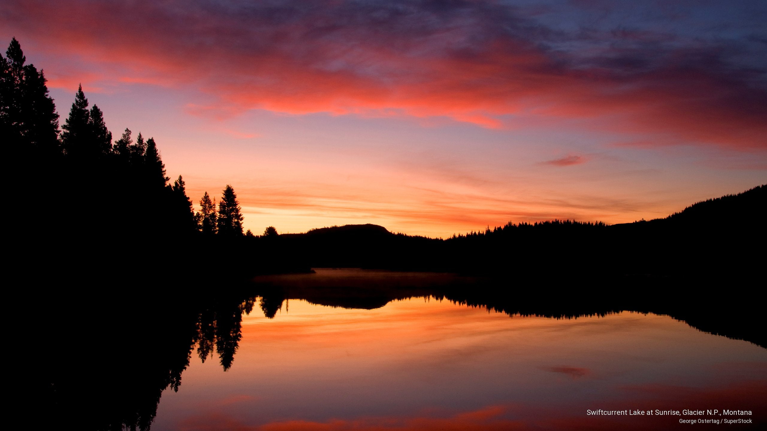 swiftcurrent, glacier, lake, montana, National Parks, n, p, 2K, sunrise, HD Wallpaper